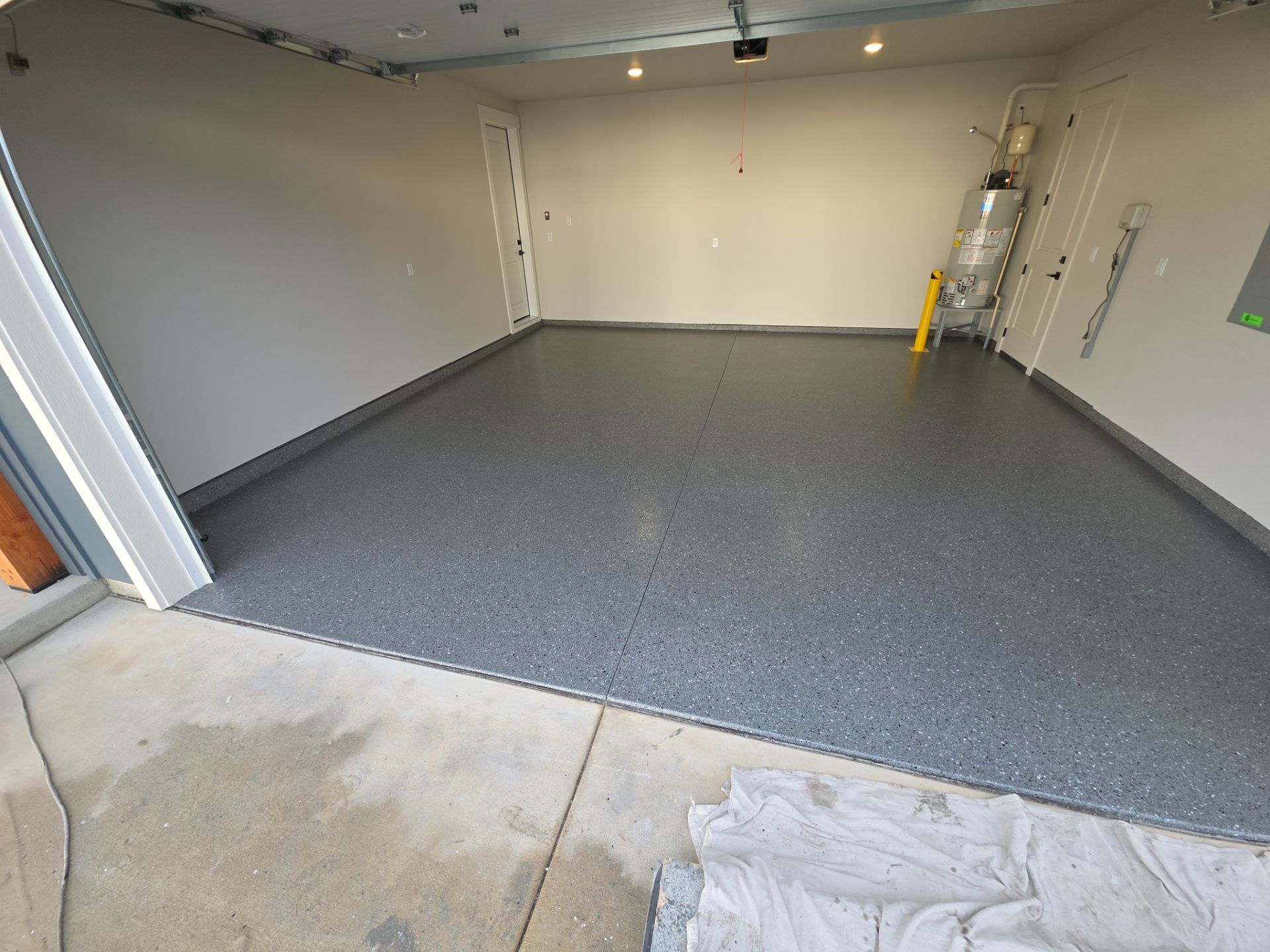 Garage Remodel using Slate Hybrid by Croc Coatings, LLC