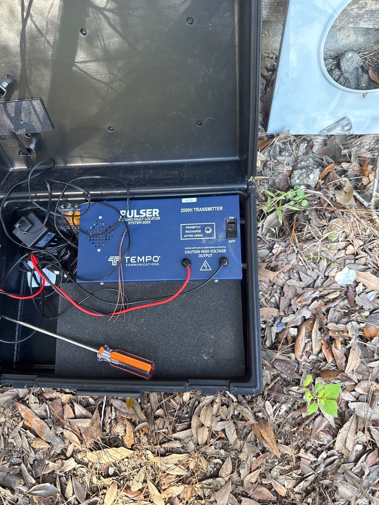 Service Call using Tempo Pulser fault locater by Selectric LLC