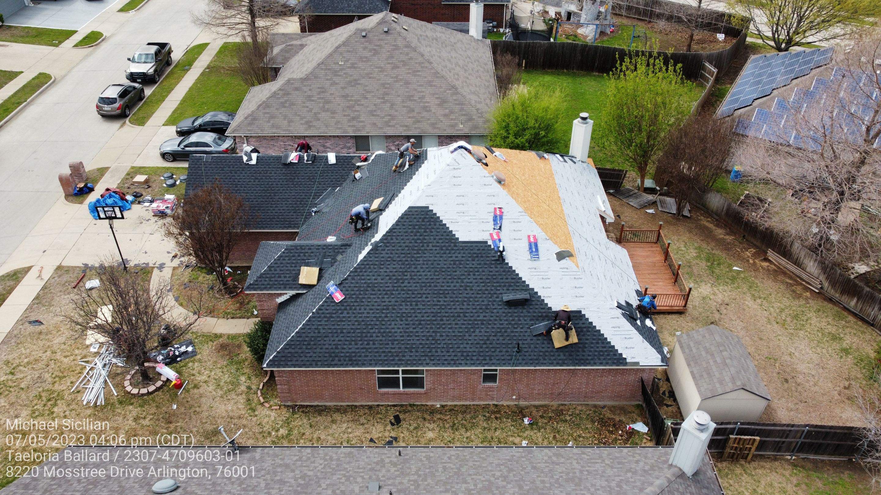 Project in Arlington  by Zeus Exteriors