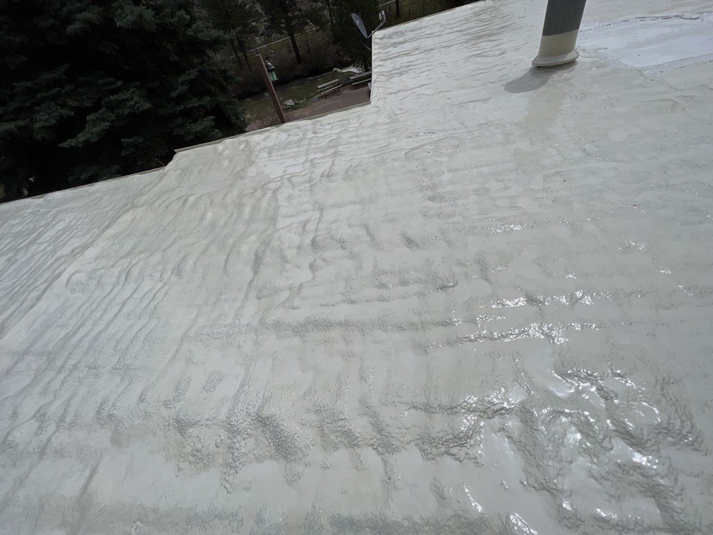 Commercial Roofing Installation using CASTAGRA ECODUR COATING by A to Z Roofing