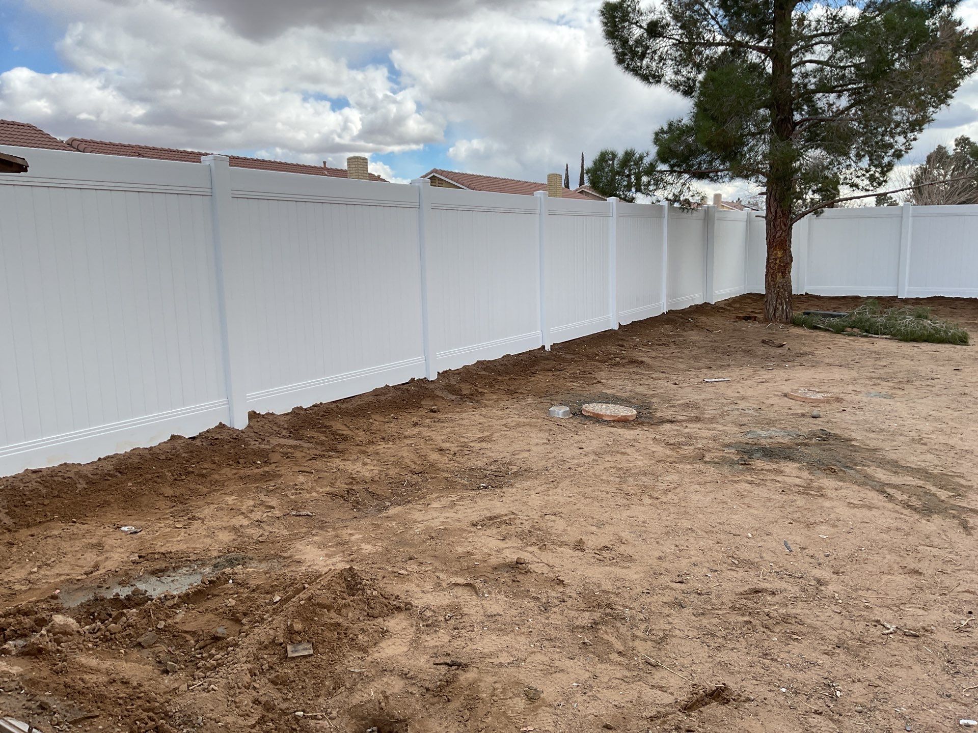 Fence Installation using Vinyl by Fence Guys Inc. 