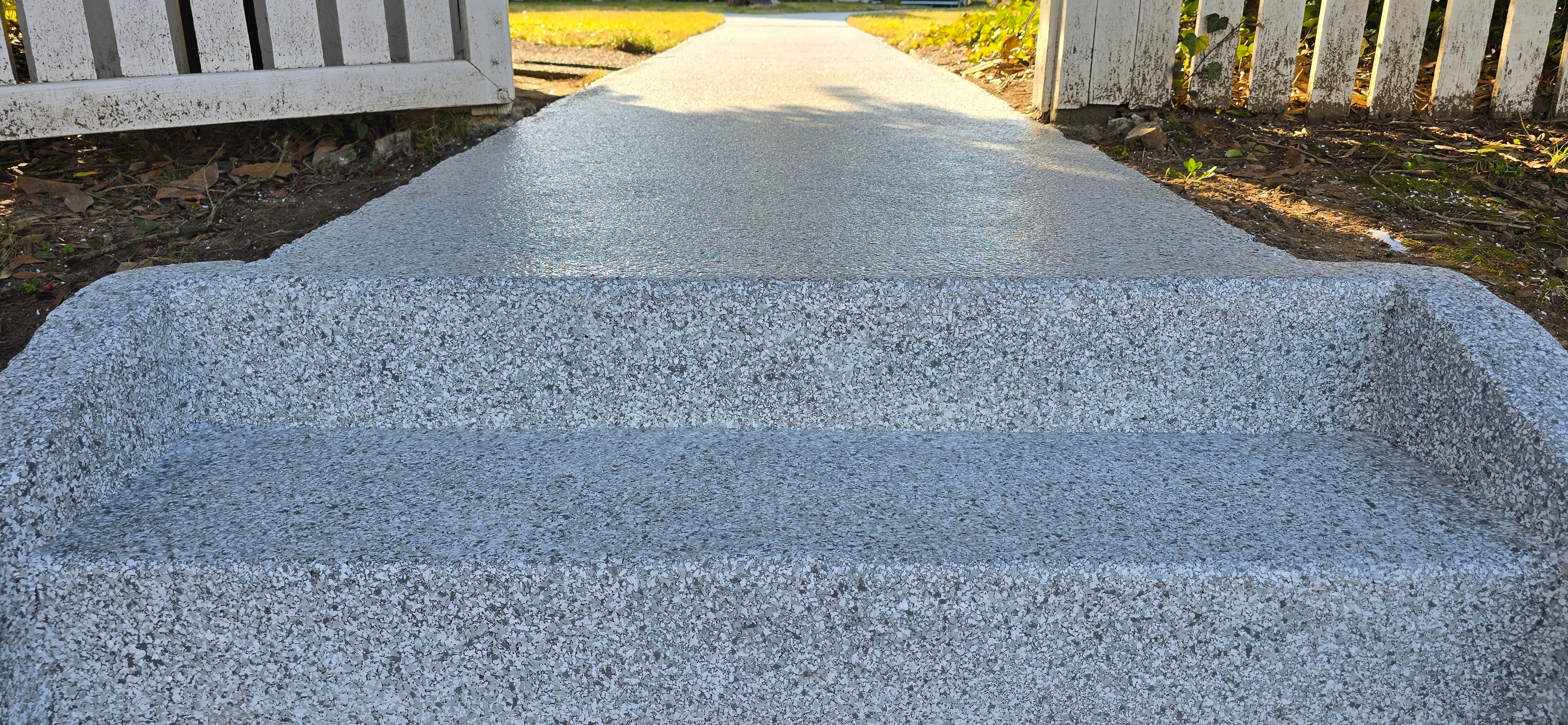 Sidewalk using Silver Bells by Elite Floor Solutions