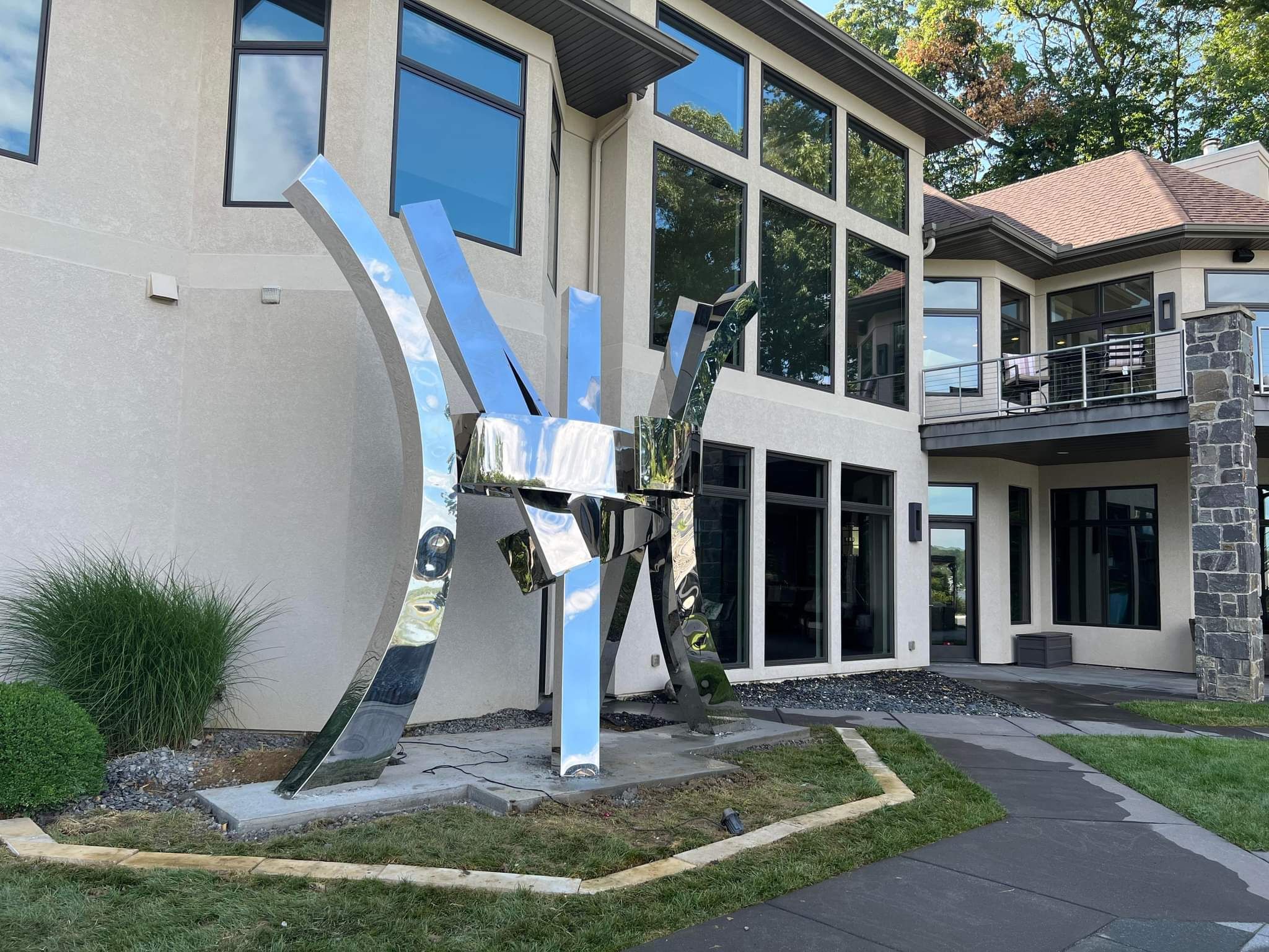 Fence / Retaining Wall using Block then parge by ACE Waterproofing & Basement Solutions