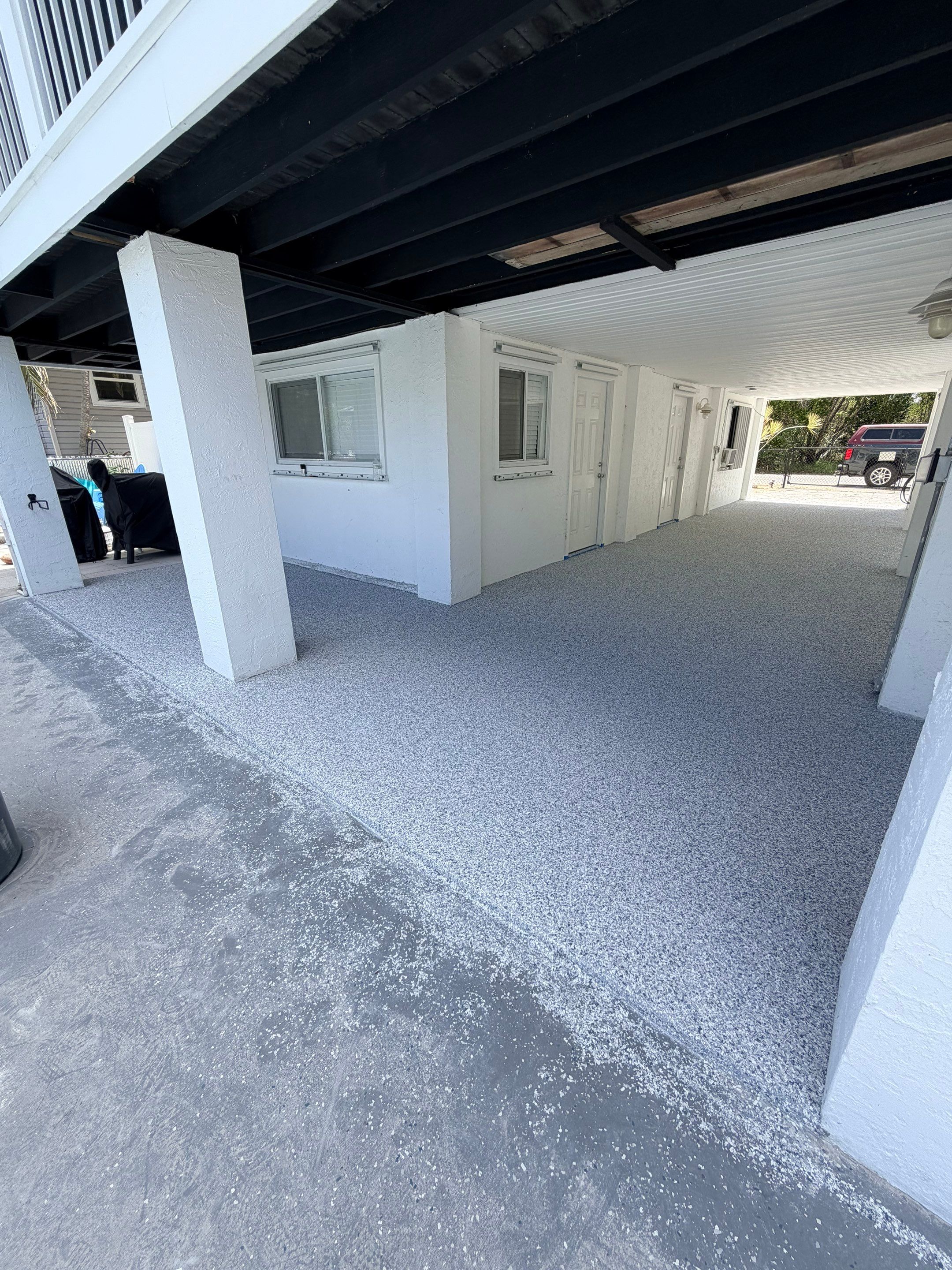 “Tidal Wave” Carport in Big Pine Key, FL by Tropical Epoxy Coatings & Creations LLC