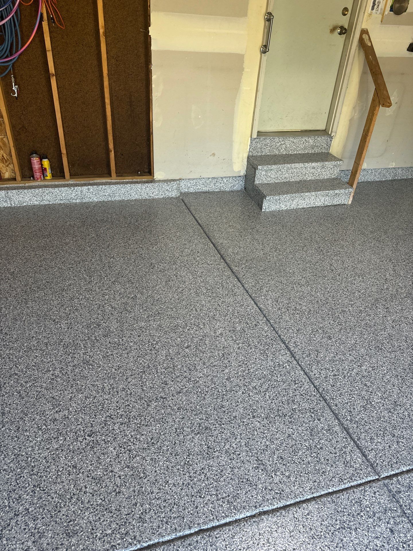 Gravel Flake Garage Floor  by Level 10 Coatings
