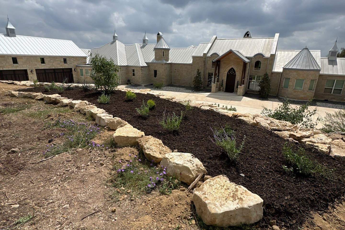 Pet Turf, Shadow Rock & Native Plantings | Cross Mountain, San Antonio TX by Hole In One Lawns, LLC