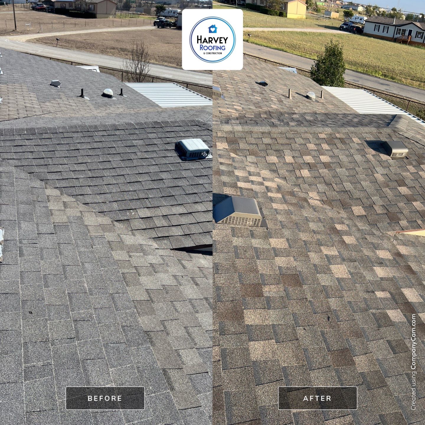Residential Roofing Installation using ATLAS Pinnacle Pristine Shingles by Harvey Roofing & Construction