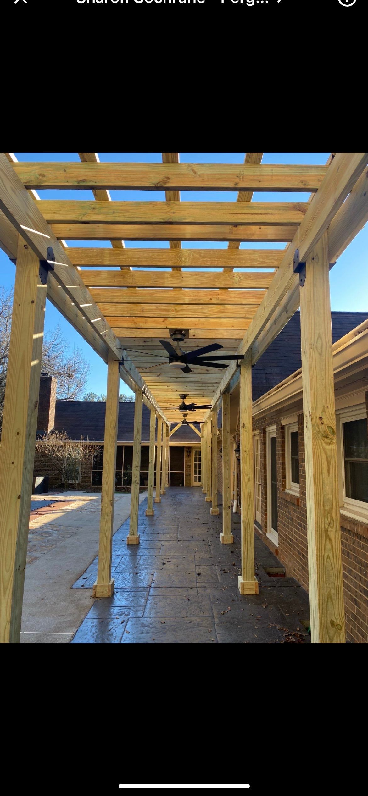 Custom Stained Wood Pergola Installation and Patio Upgrade in Stonecrest by Swift Home Renovations