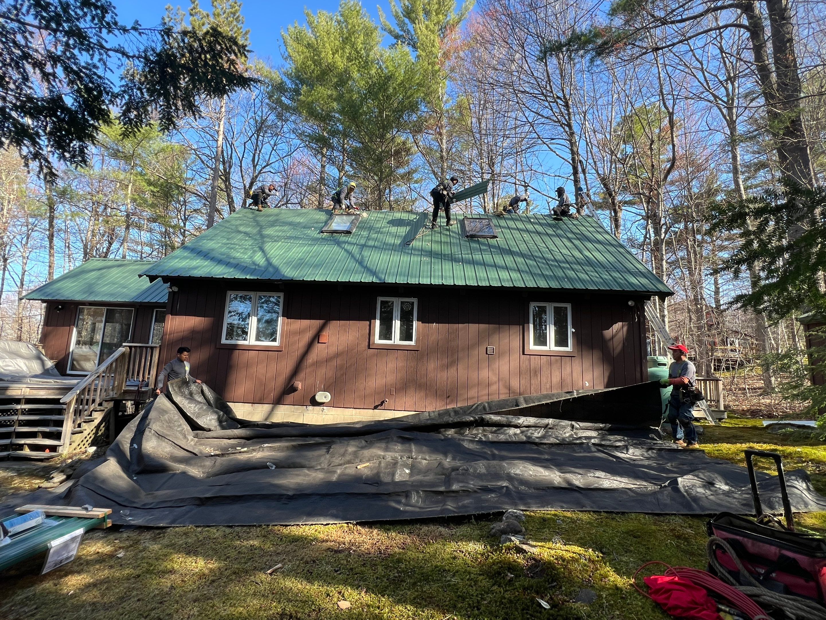 Metal Roof In Moultonborough, NH by Tall pine roofing