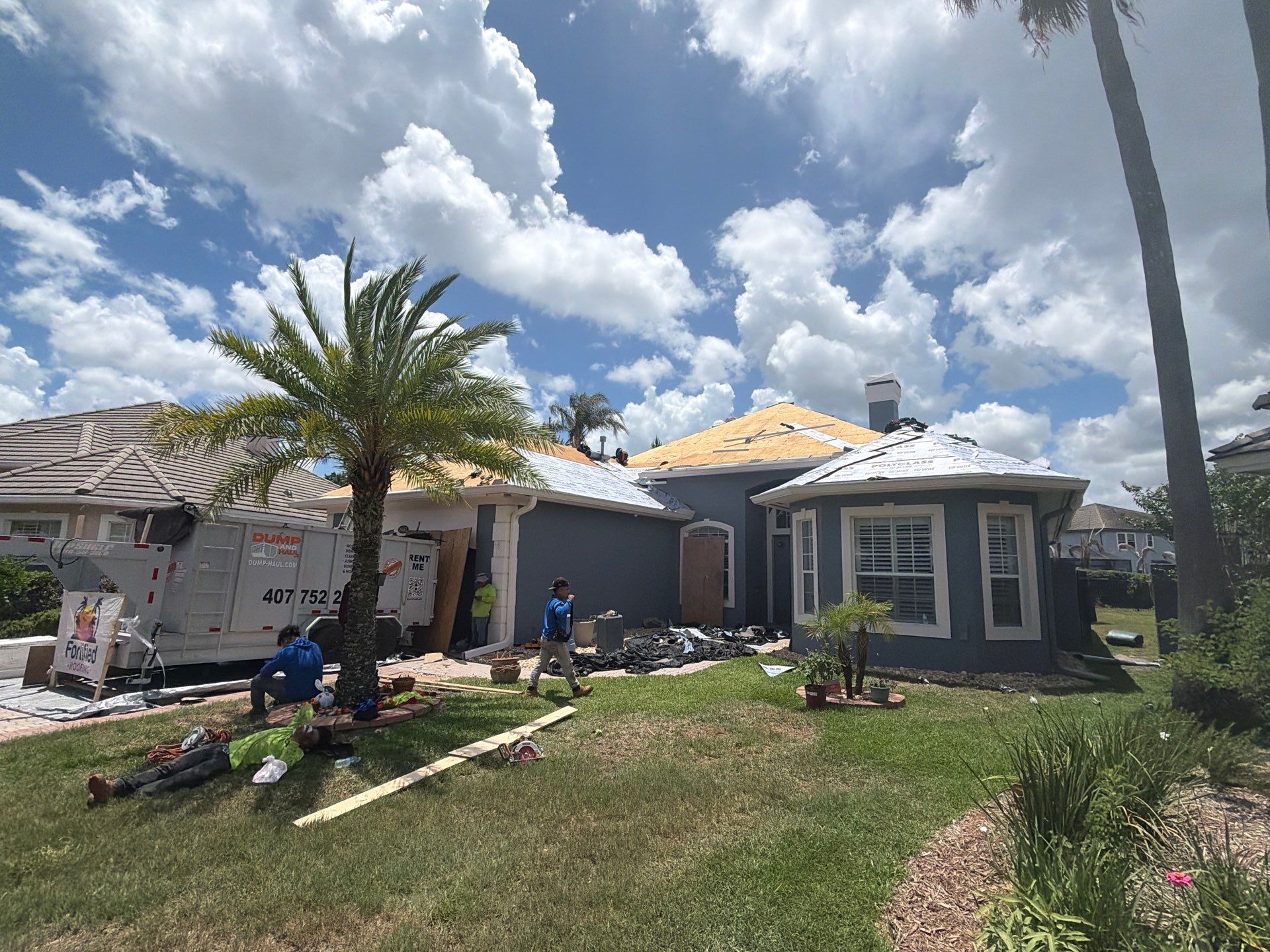 Concrete Tile Roof Replacement Using Polystick TU Plus in Orlando by Fortified Roofing Solutions Corp.