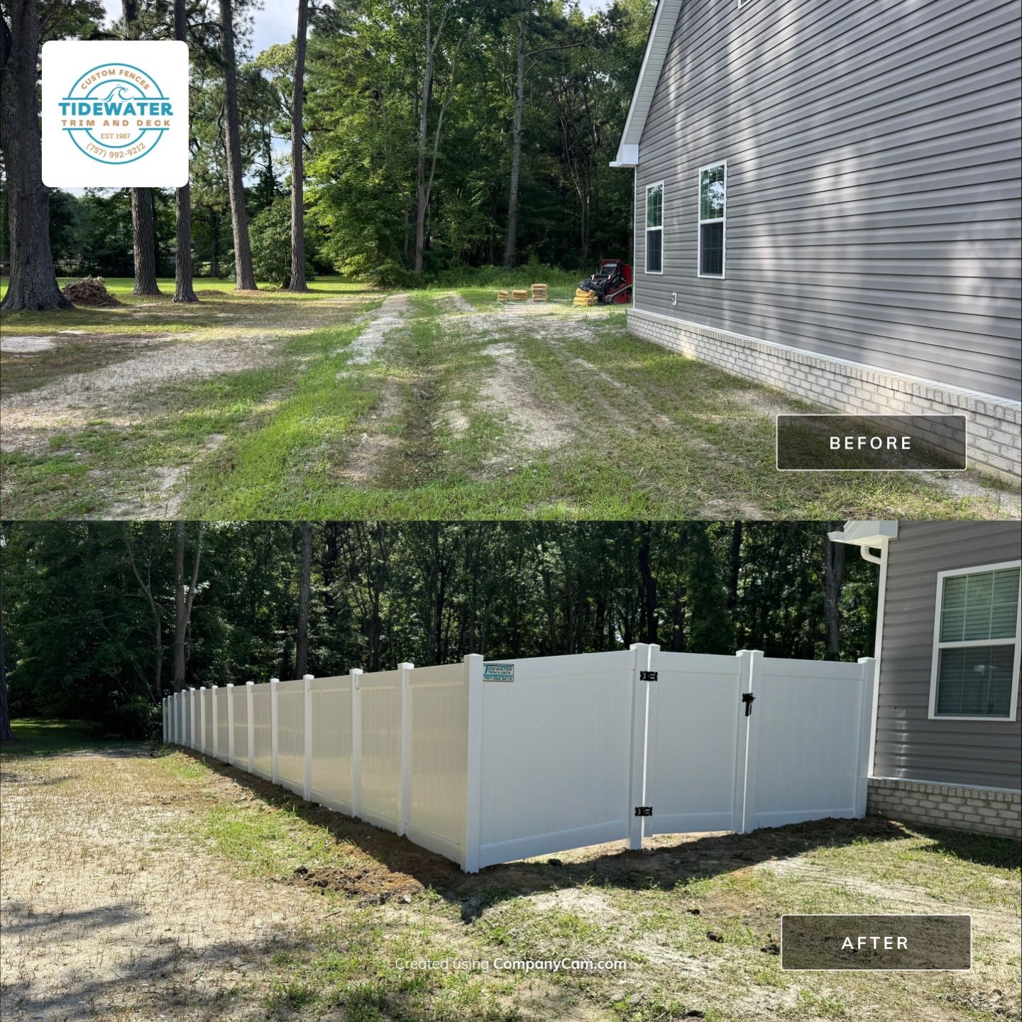 The Fence That Never Fades by Tidewater Trim & Deck