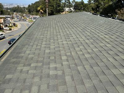 Completed roofing project by Alpha Eagle Roofing in San Bruno, CA