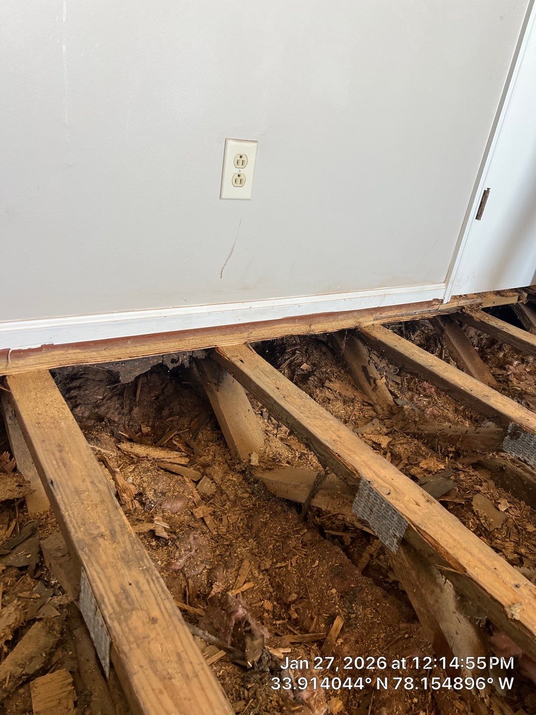 Caving Floors - LVP Structural Floor Repair in Oak Island, NC by Licensed General Contractor by RGR Construction and Roofing, LLC