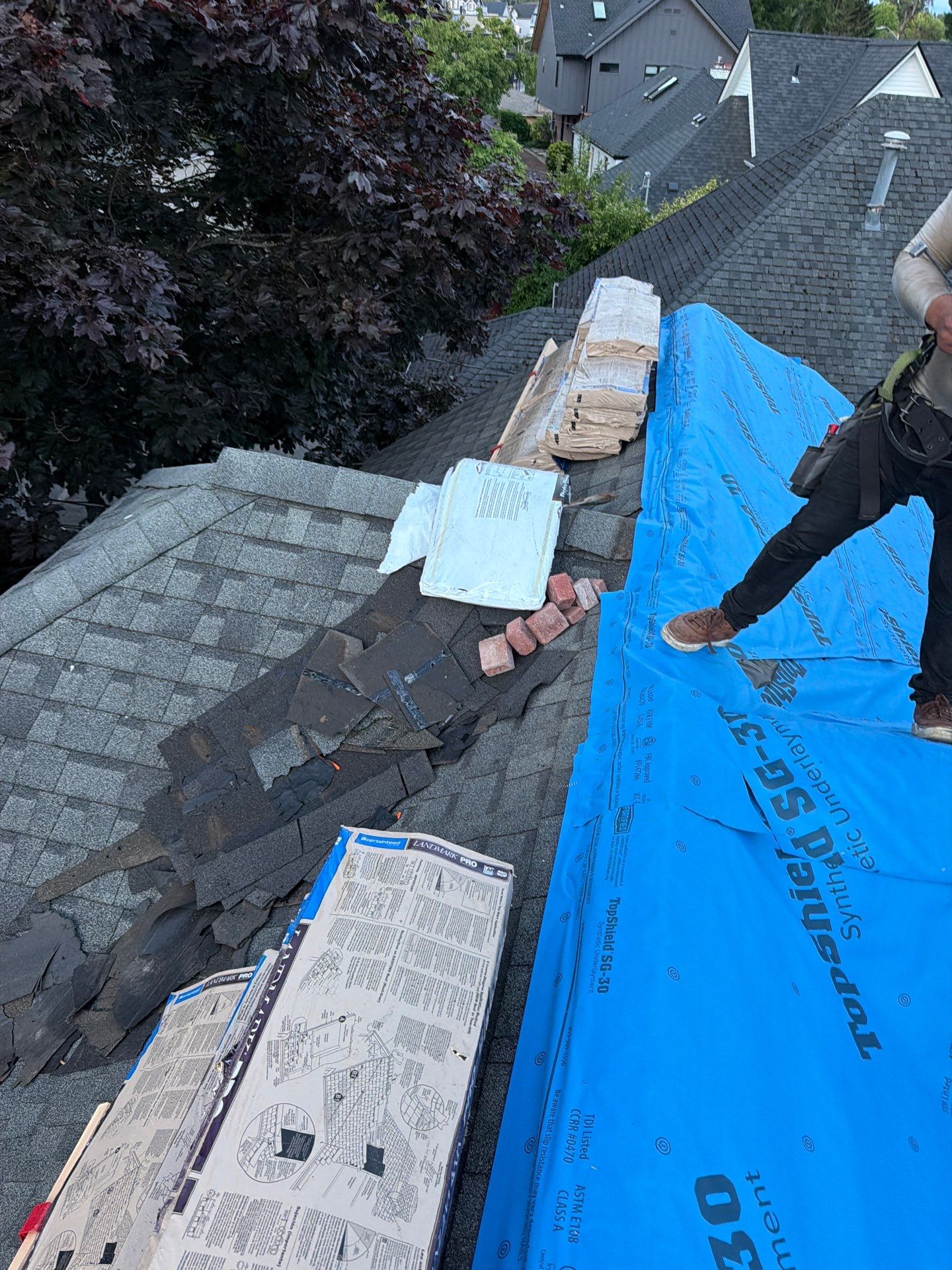 Residential Roofing Installation using GAF HDZ Shingles by Roofing Formula LLC