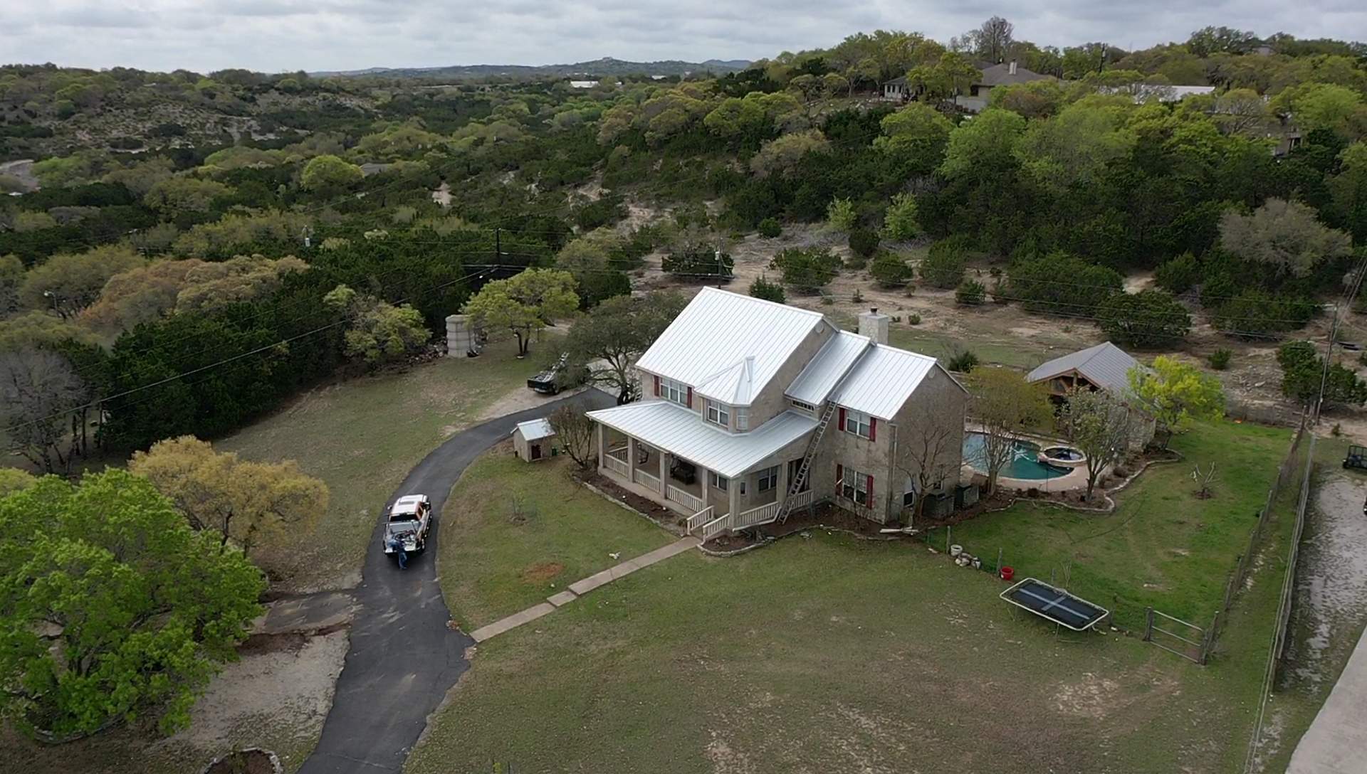 Residential Metal Roof Installation using McElroy Metal by Premier Roofing and Contracting