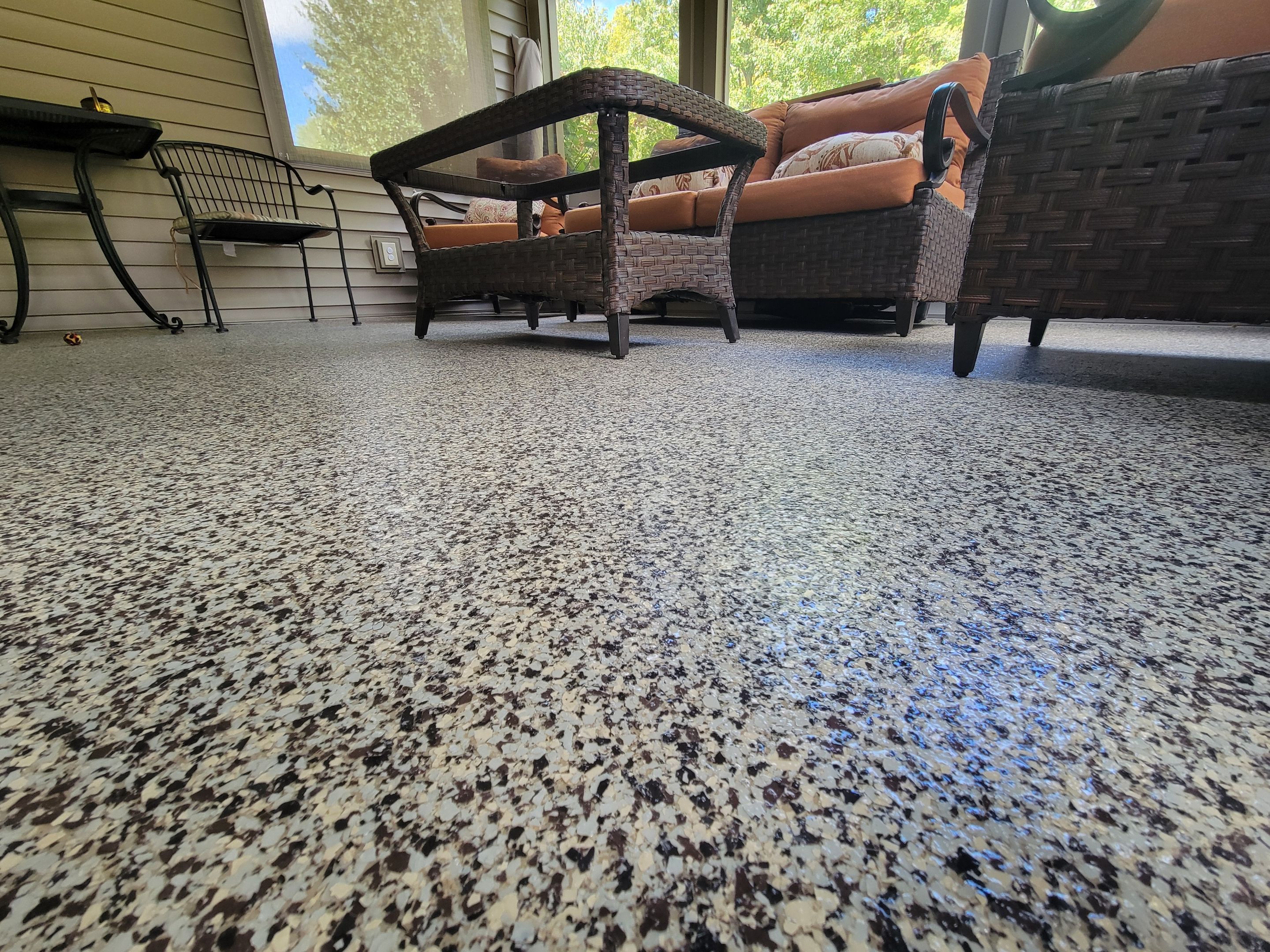 Sunroom in Cordwood - Poland, OH by Alexander Concrete Coatings