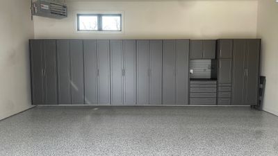 Tim S. added Cabinets and a Banner Garage Floor to his garage