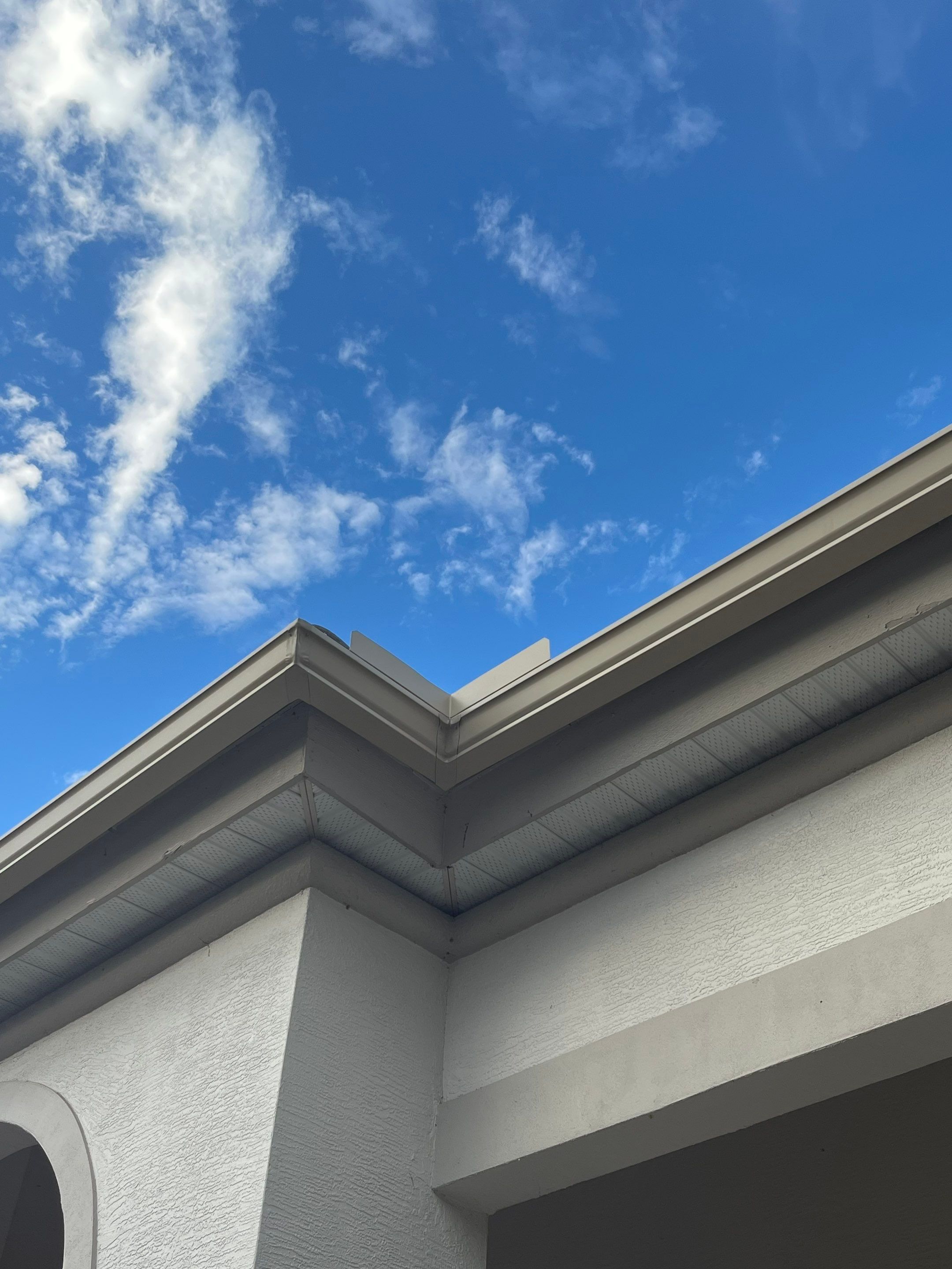 6-inch K-style Gutters with New Splash Guard in Bonita Spring FL by Gutter Professors