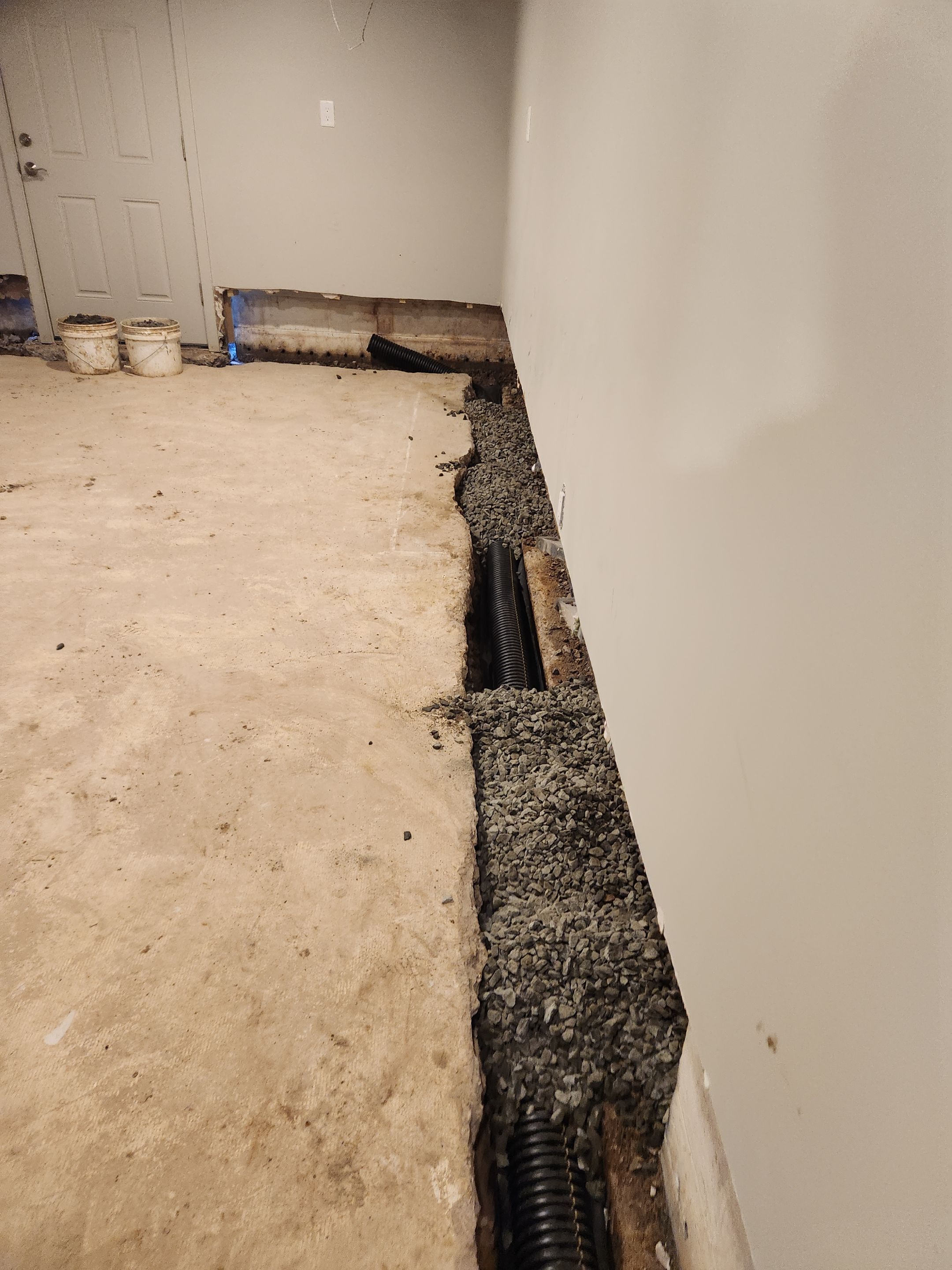 Interior French Drain in Princeton, NJ by Pure Service Pro, LLC 