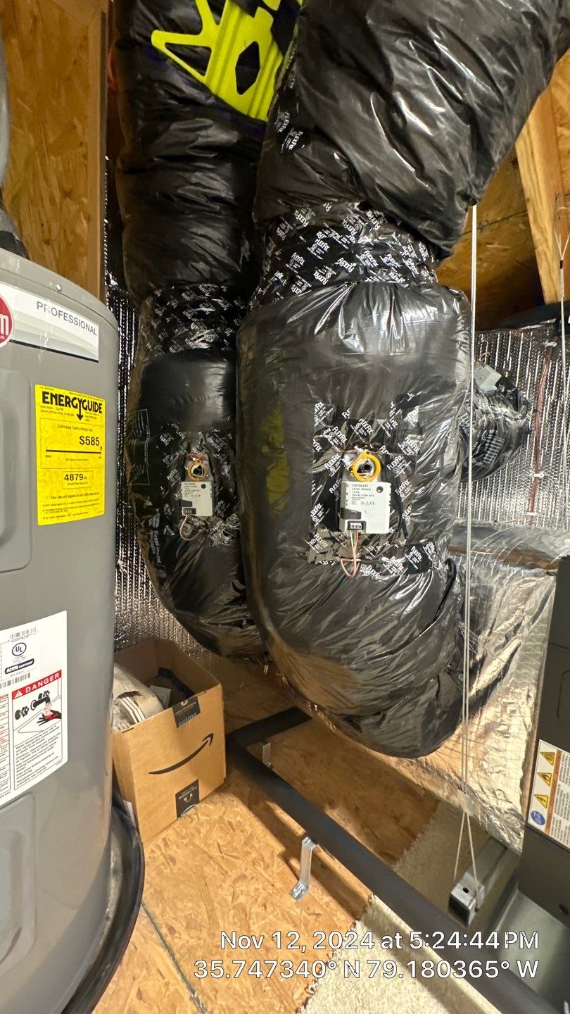 Trane XV20i Split Heat Pump Install  by Nick's Mechanical LLC.