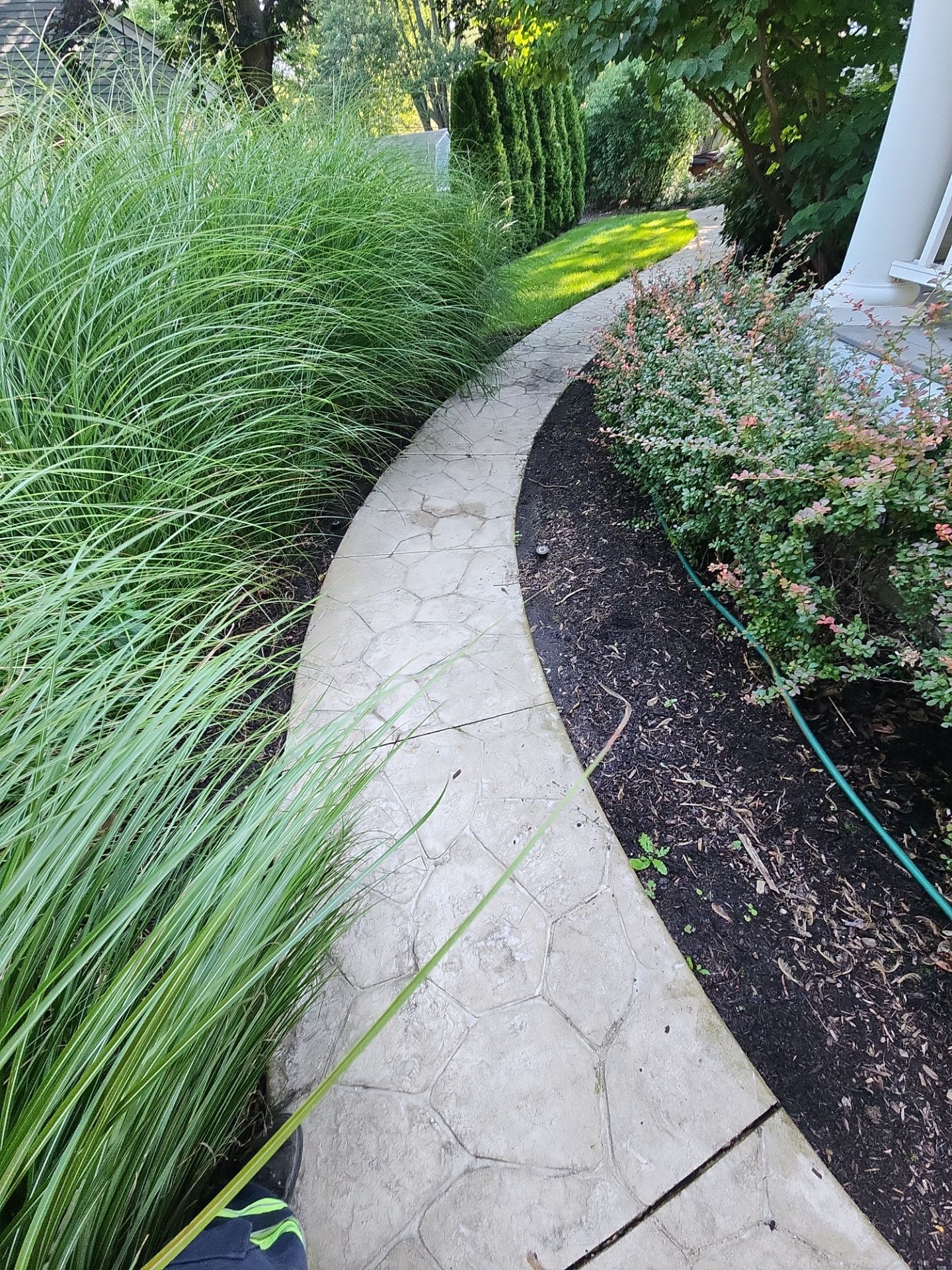 Stamped Concrete Surface Cleaning by Northern Power Washing LLC.