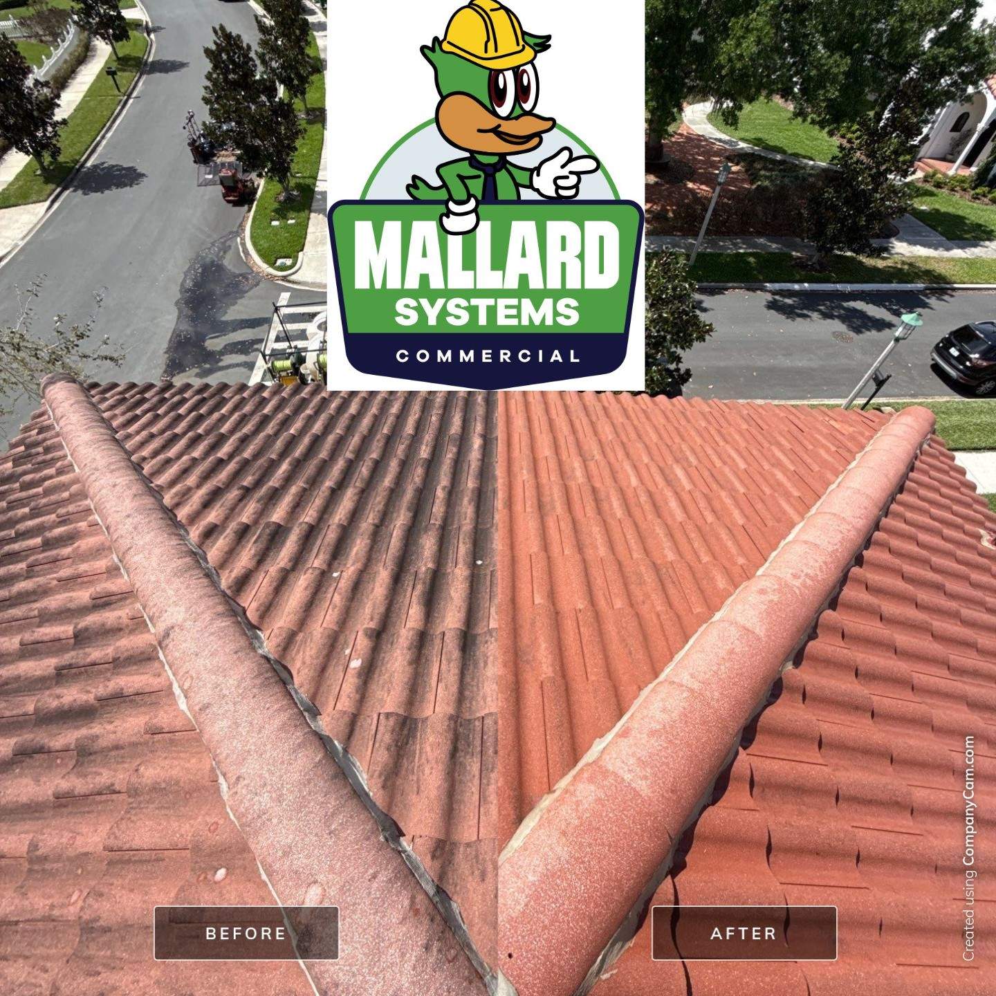 Tile Roof Cleaning by Mallard Systems