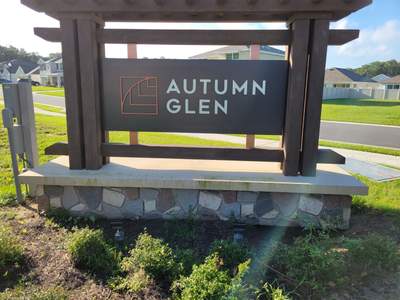 Monument Sign for Autumn Glen