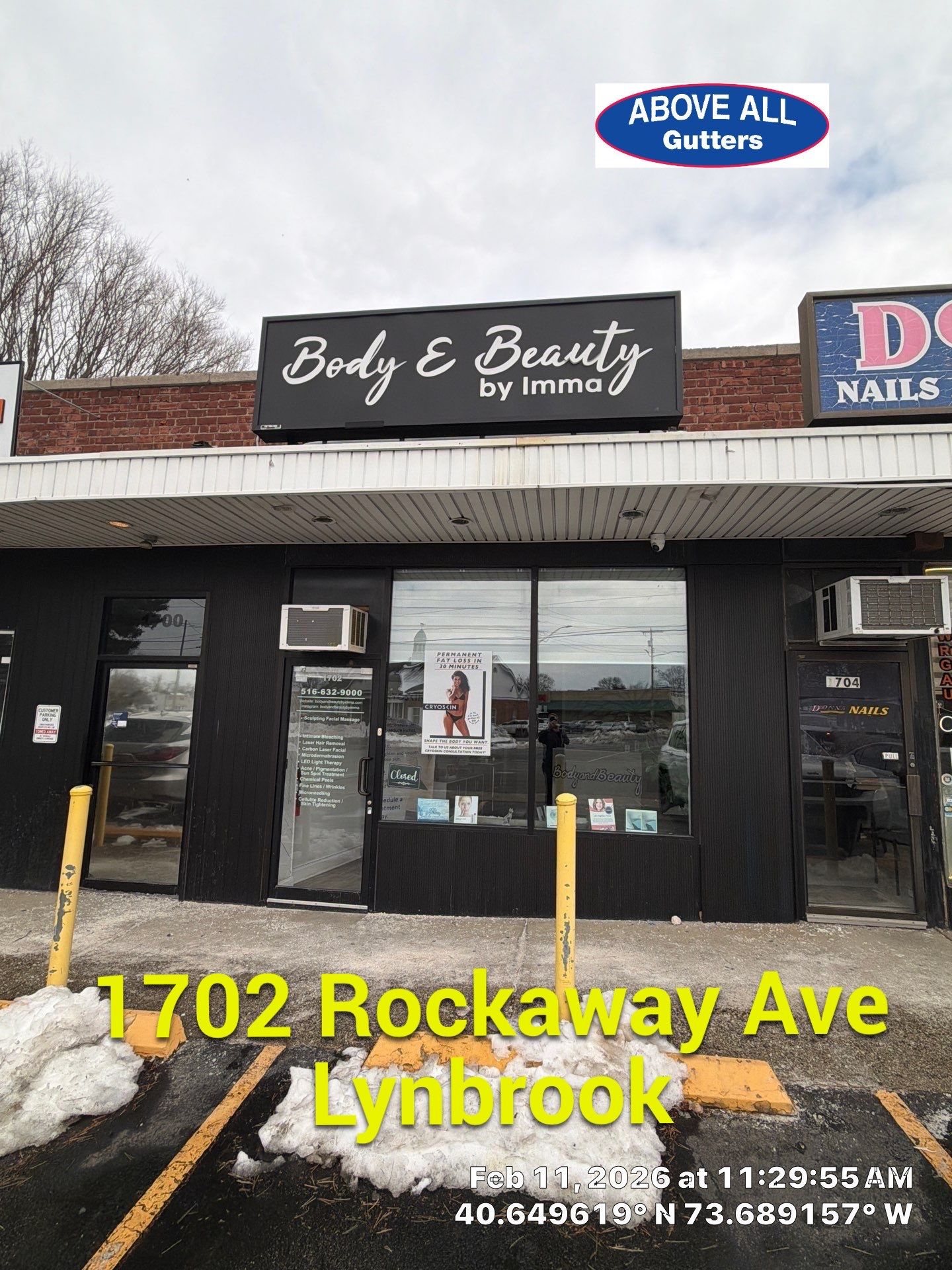 Commercial Roof Snow Removal by Above All Gutters