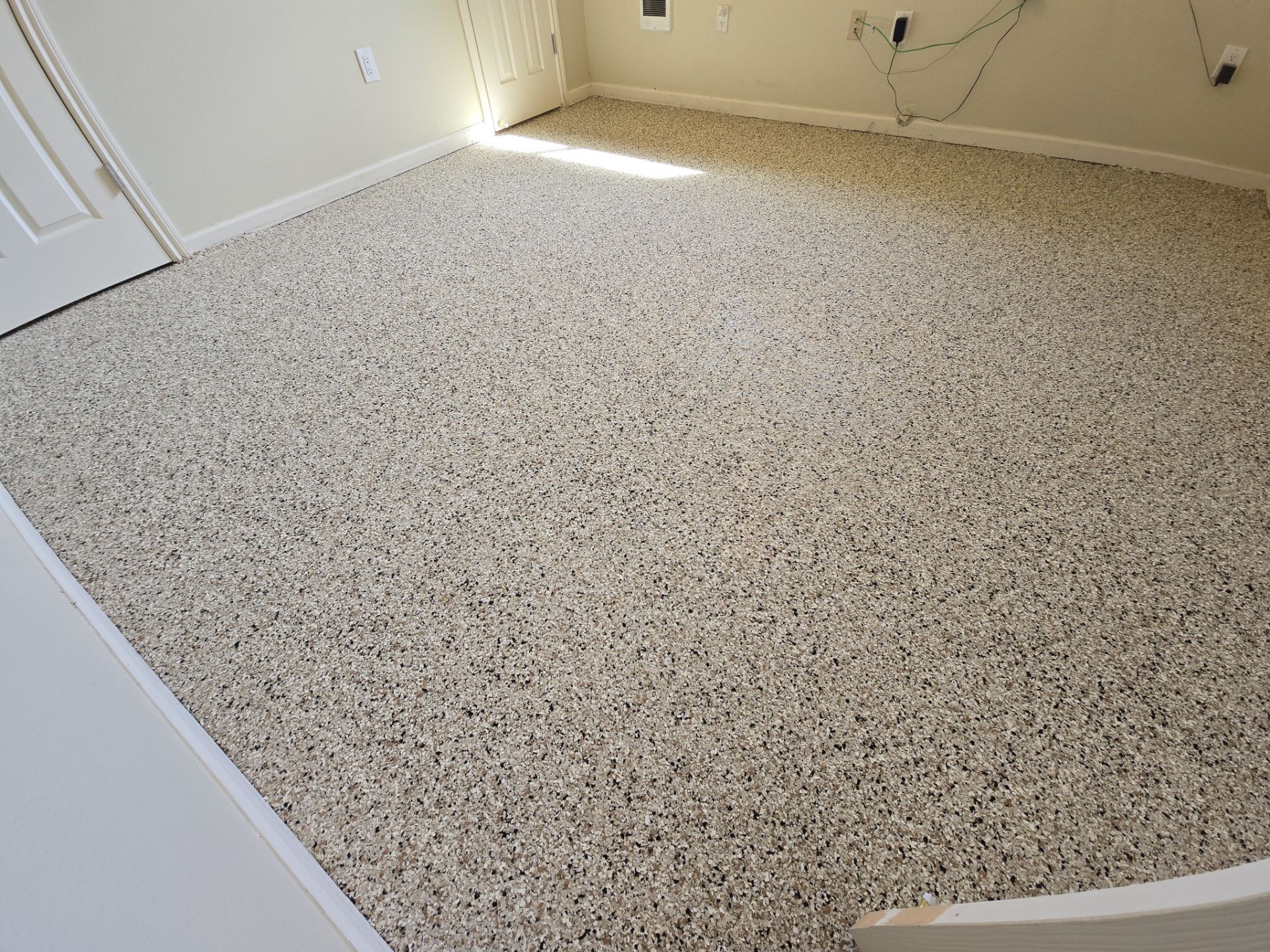 Basement Transformation using Driftwood by Croc Coatings, LLC