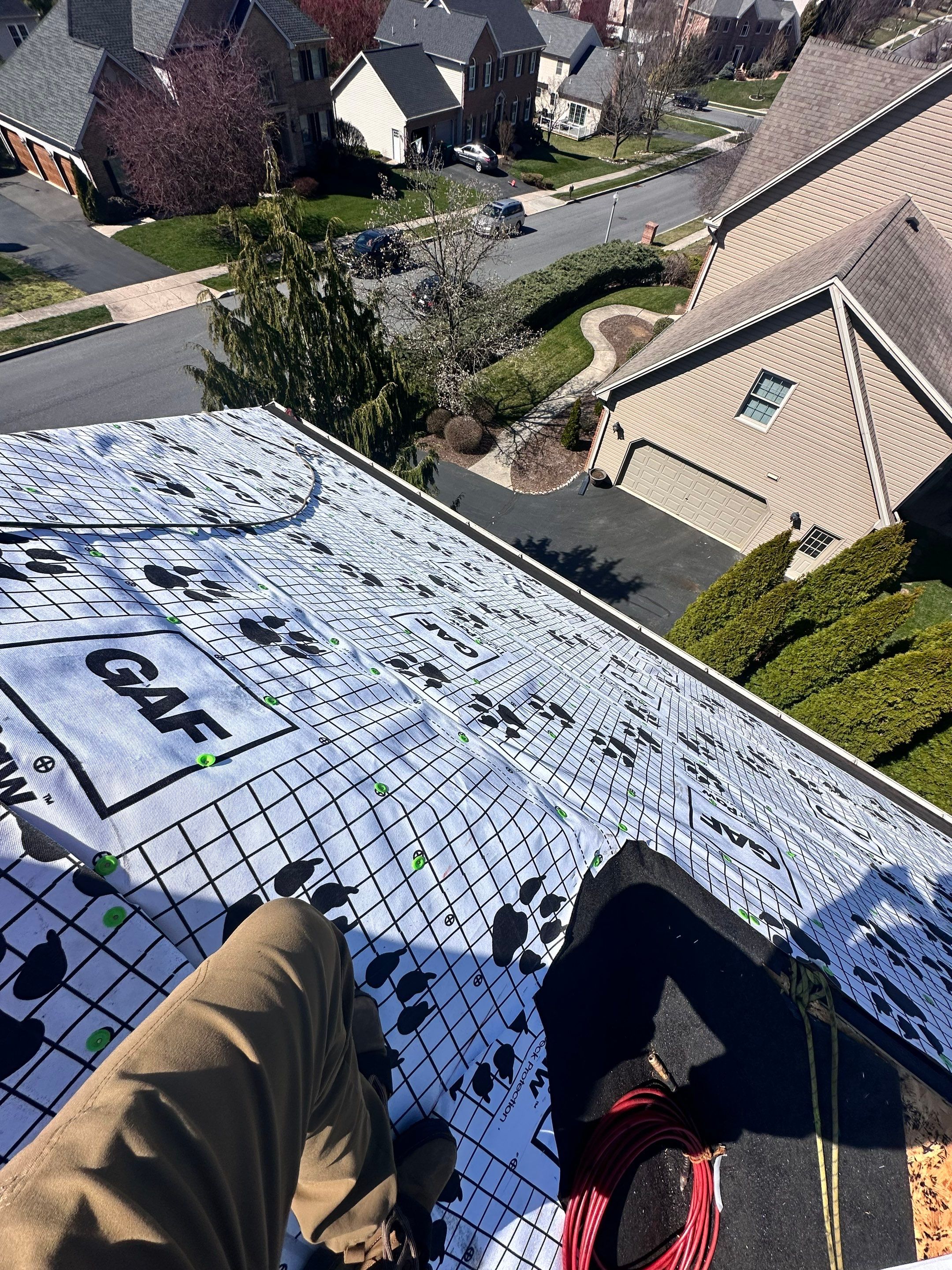 Residential Roofing Installation using Gaf Hdz Architectural Shingle by Teflon Roofing