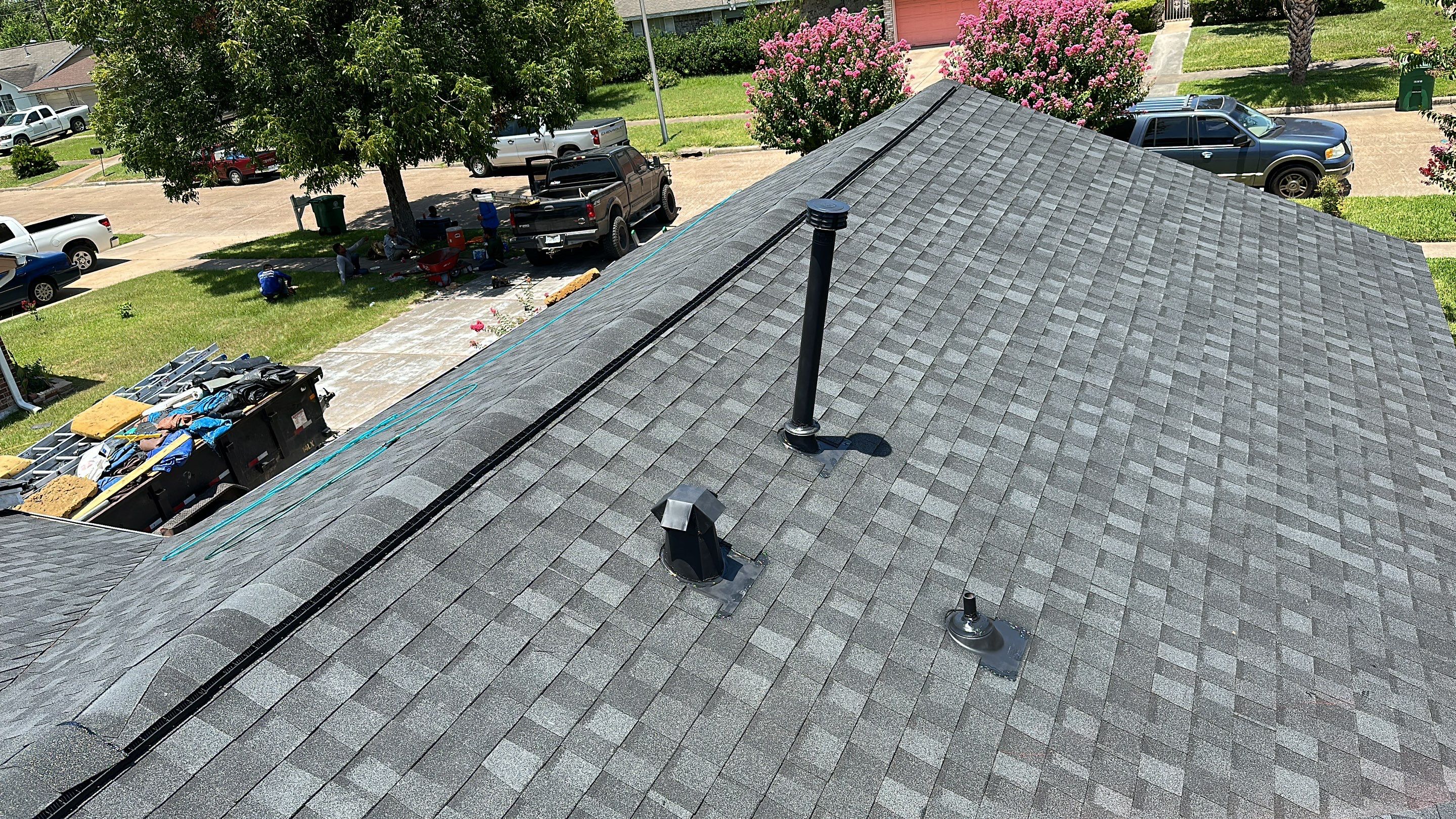 Gray Architectural Shingle Roof, Felt to Finish — North Houston, TX by PL Roofing & SB Roofing, LLC.