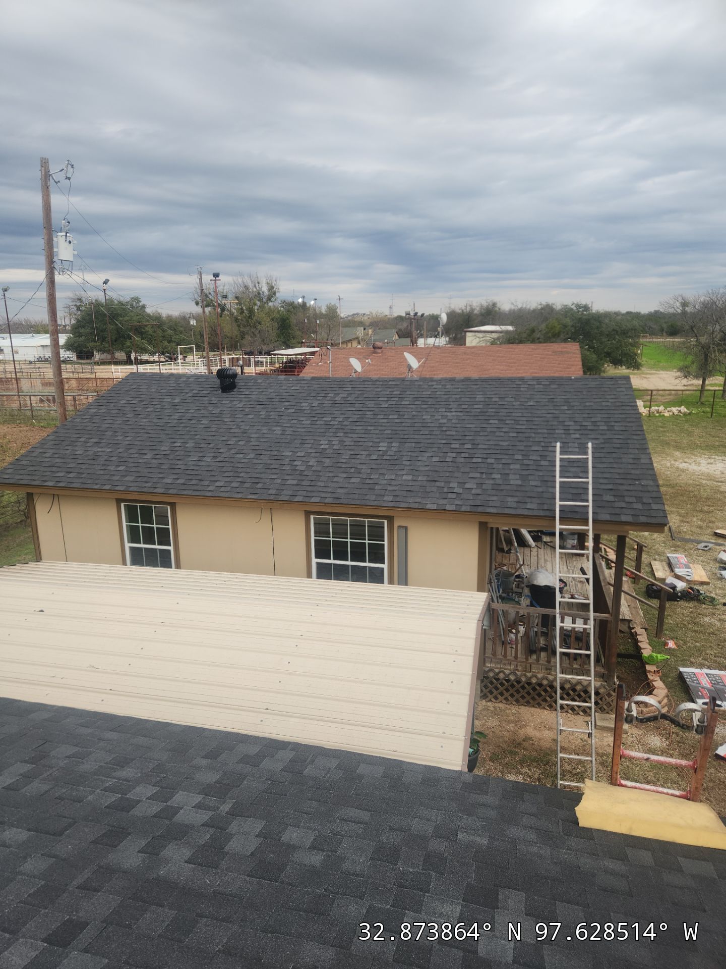 Project in Weatherford by Lonestar Roofing and Restoration LLC.