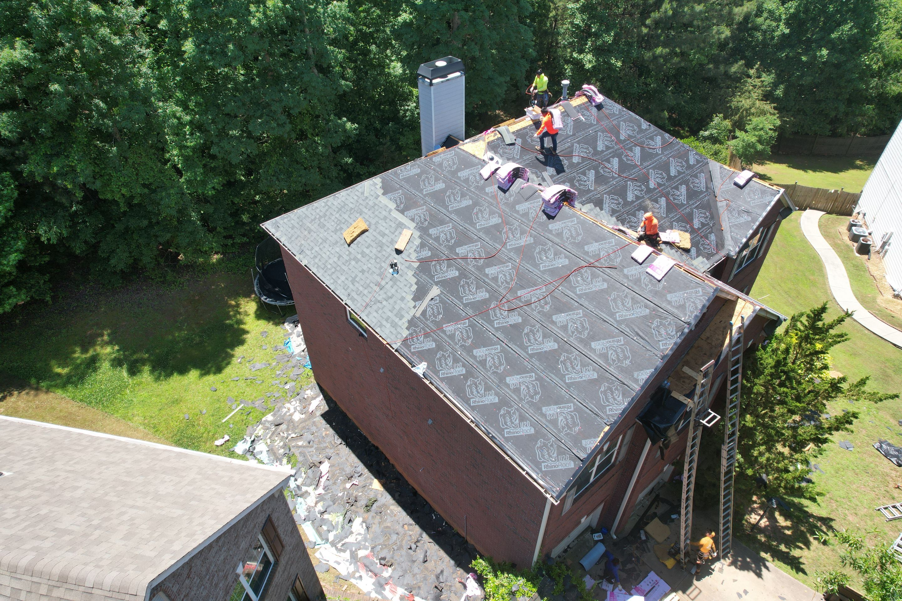 Residential Roof Replacement using Owens Corning Estate Gray by Inspector Roofing and Restoration