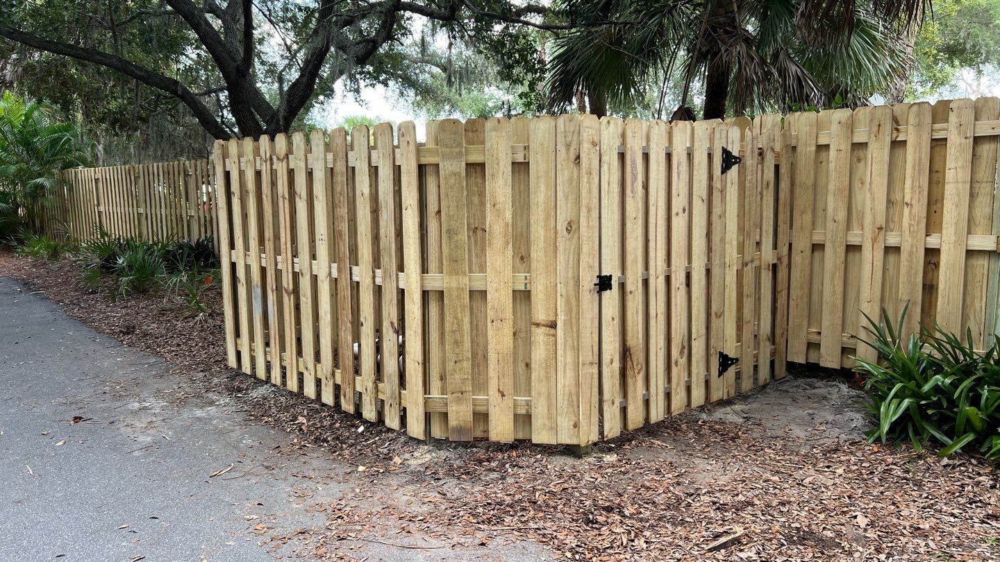 Sarasota, FL Commercial Aluminum Pool Fence & Shadowbox Wood Fence  by Asap fence and gates, LLC