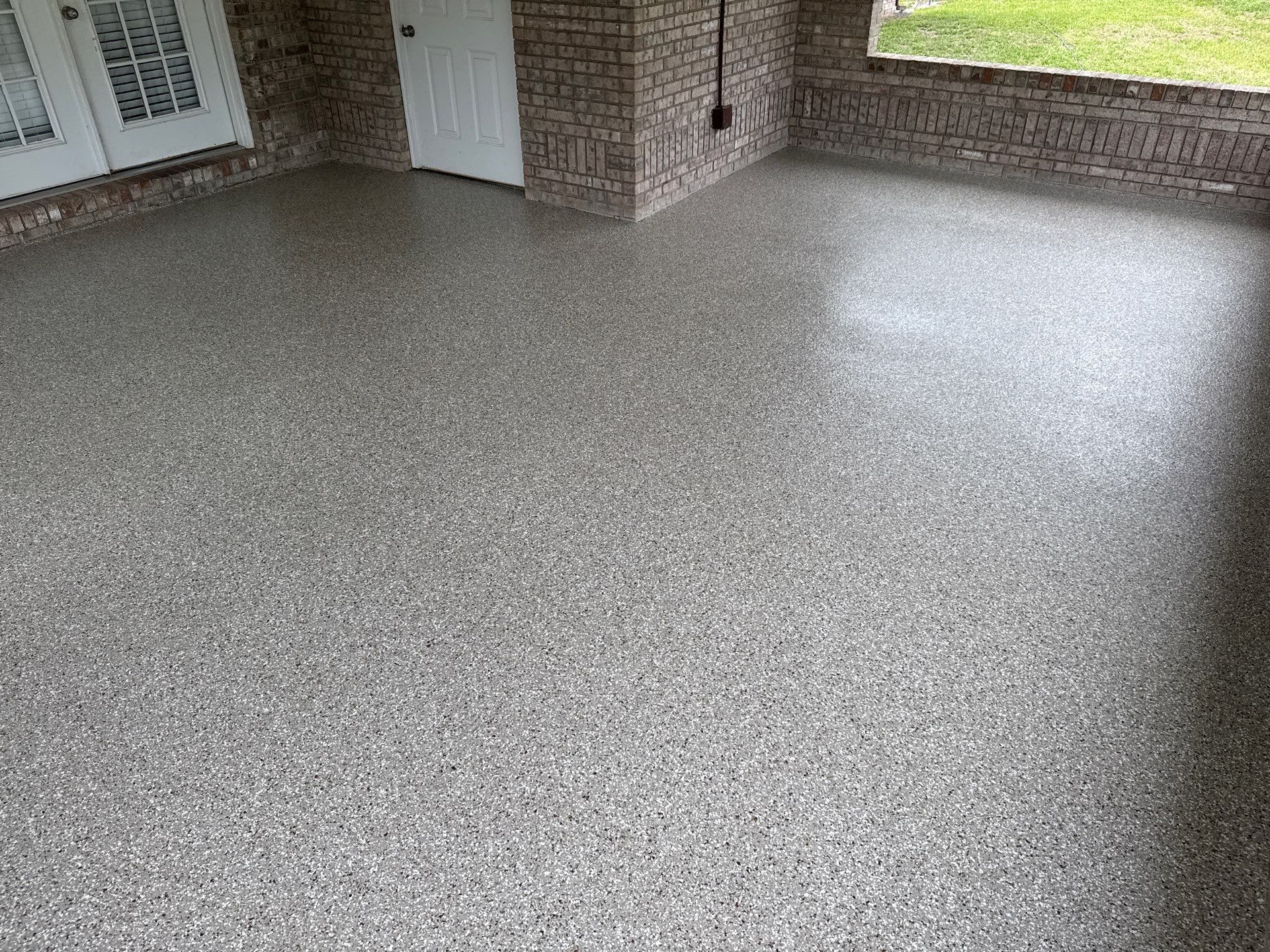 Patio Project in Lake City, FL in Pebble Beach by Cross Creek Concrete Coatings