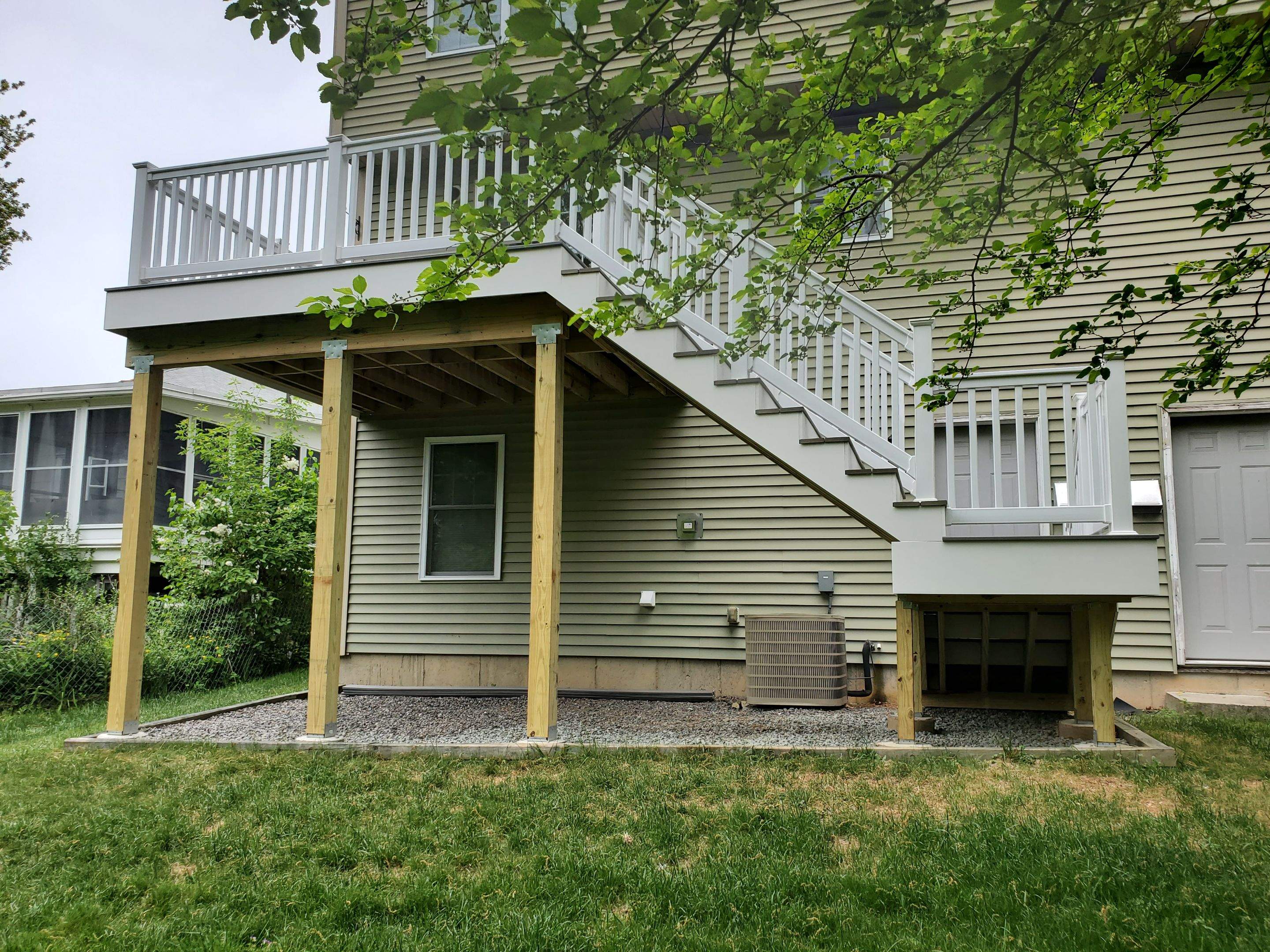 Porch/Deck Construction using Trex Decking by UBrothers Construction