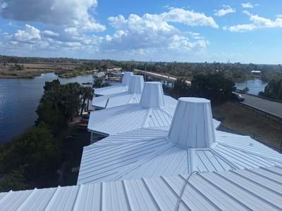 8,500 Sq Ft - Metal Roof Restoration in Crystal River