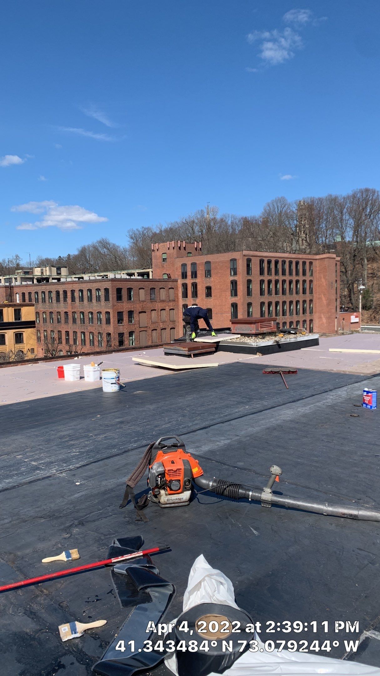 Commercial Roofing Installation using EPDM  by A Plus Exterior