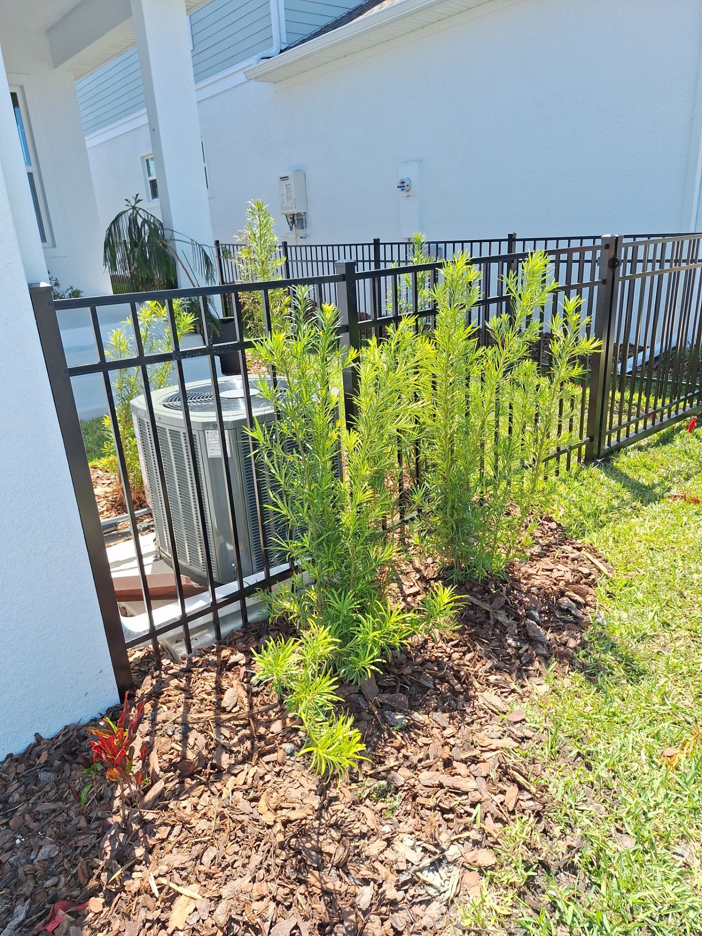 Aluminum Fence Installation using Black 3 Rail Aluminum Fence by Asap fence and gates, LLC