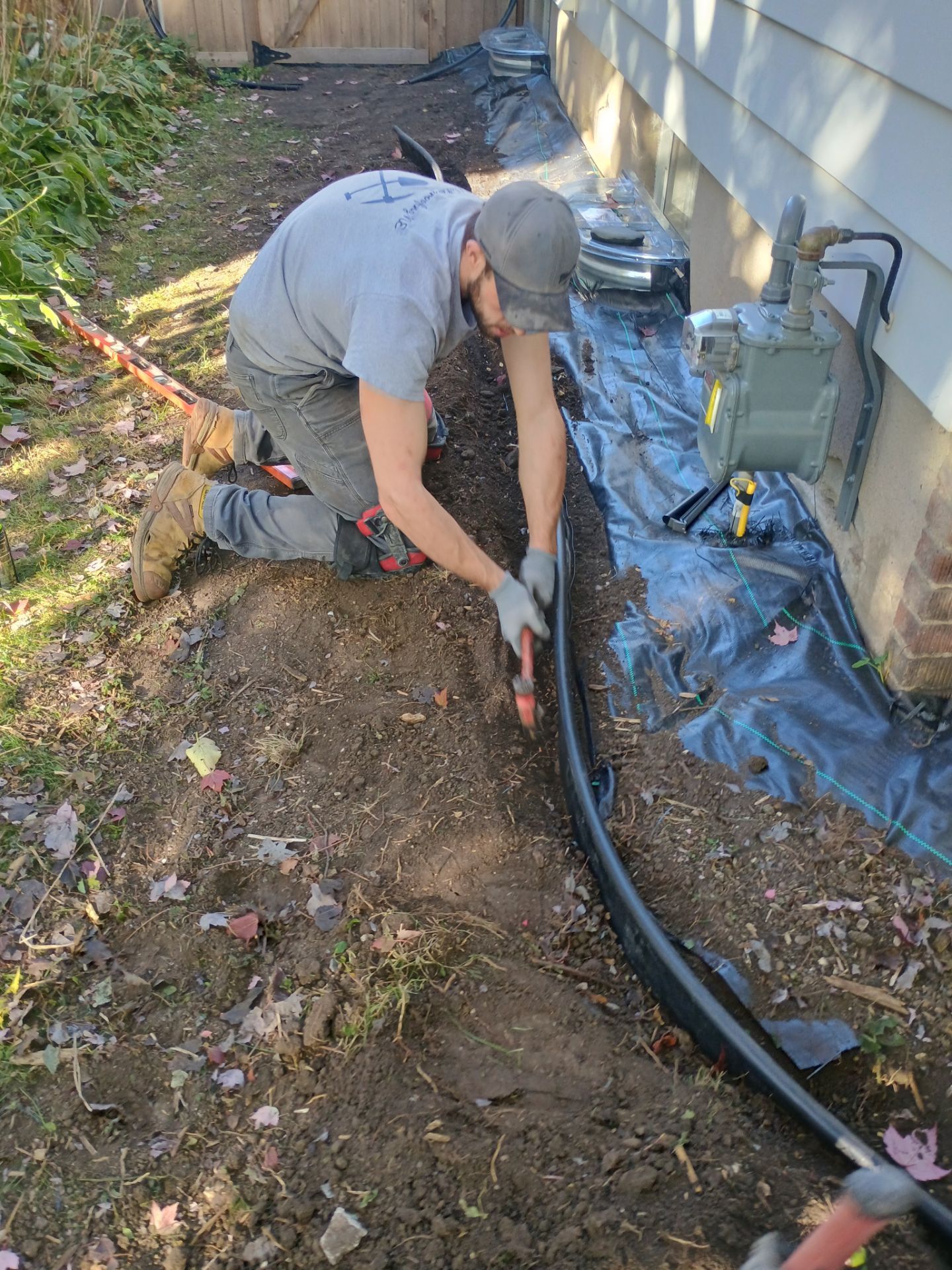 French Drain Installation for Michael by Waterproofing Northeast