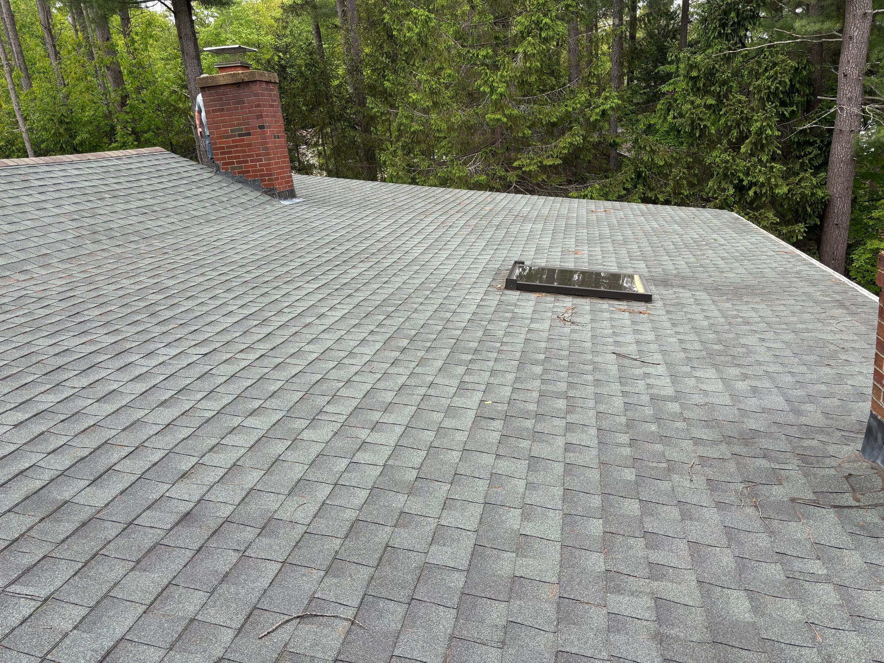 OC Roof Install On The Lake In Deerfield, New Hampshire by Tall pine roofing