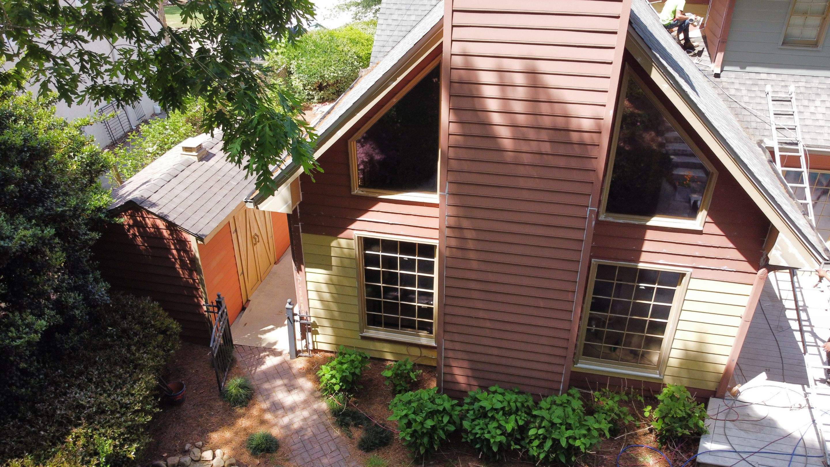 Full Exterior Home Repainting and Trim Refinishing in Roswell by Swift Home Renovations