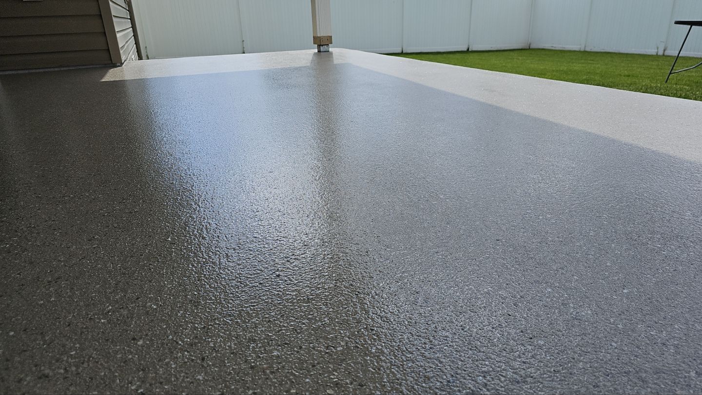 Patio Transformation using Santa Fe Hybrid by Croc Coatings, LLC