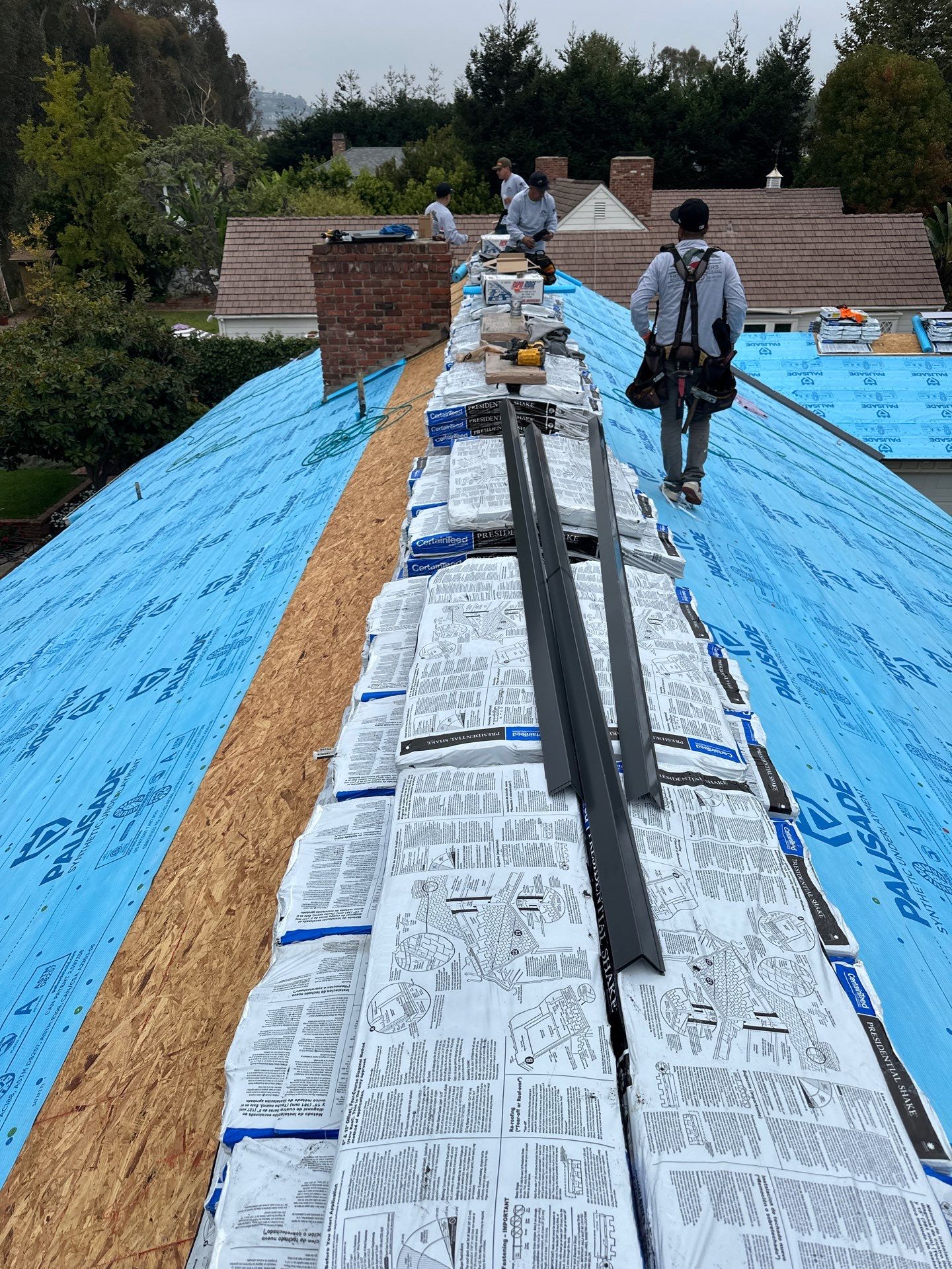 Residential Roofing Installation using Presidential Shingles by Hull Brothers Roofing