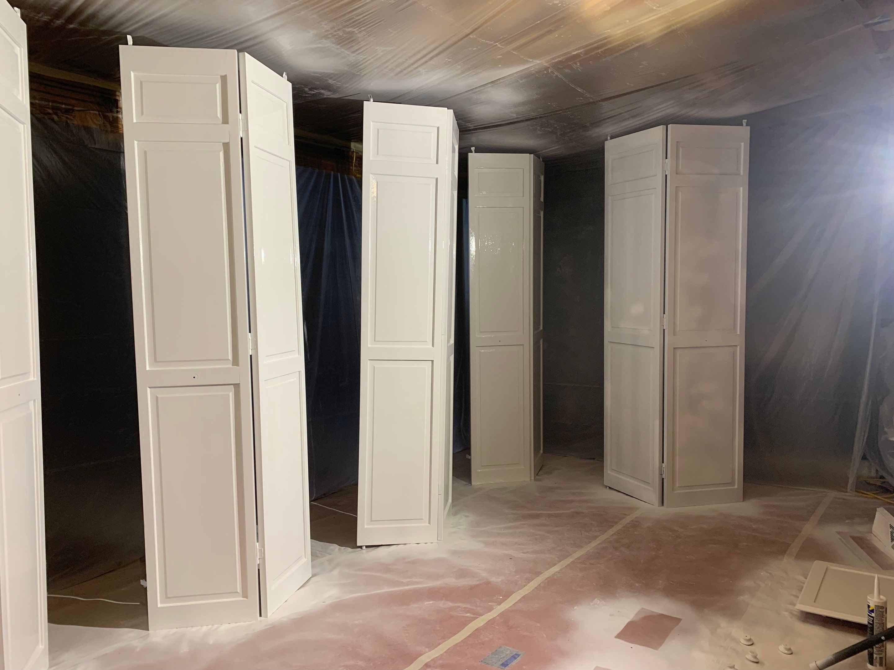 Painting Stained Wood Trim and Staircase. Walls too! by Empire Painting Services, LLC