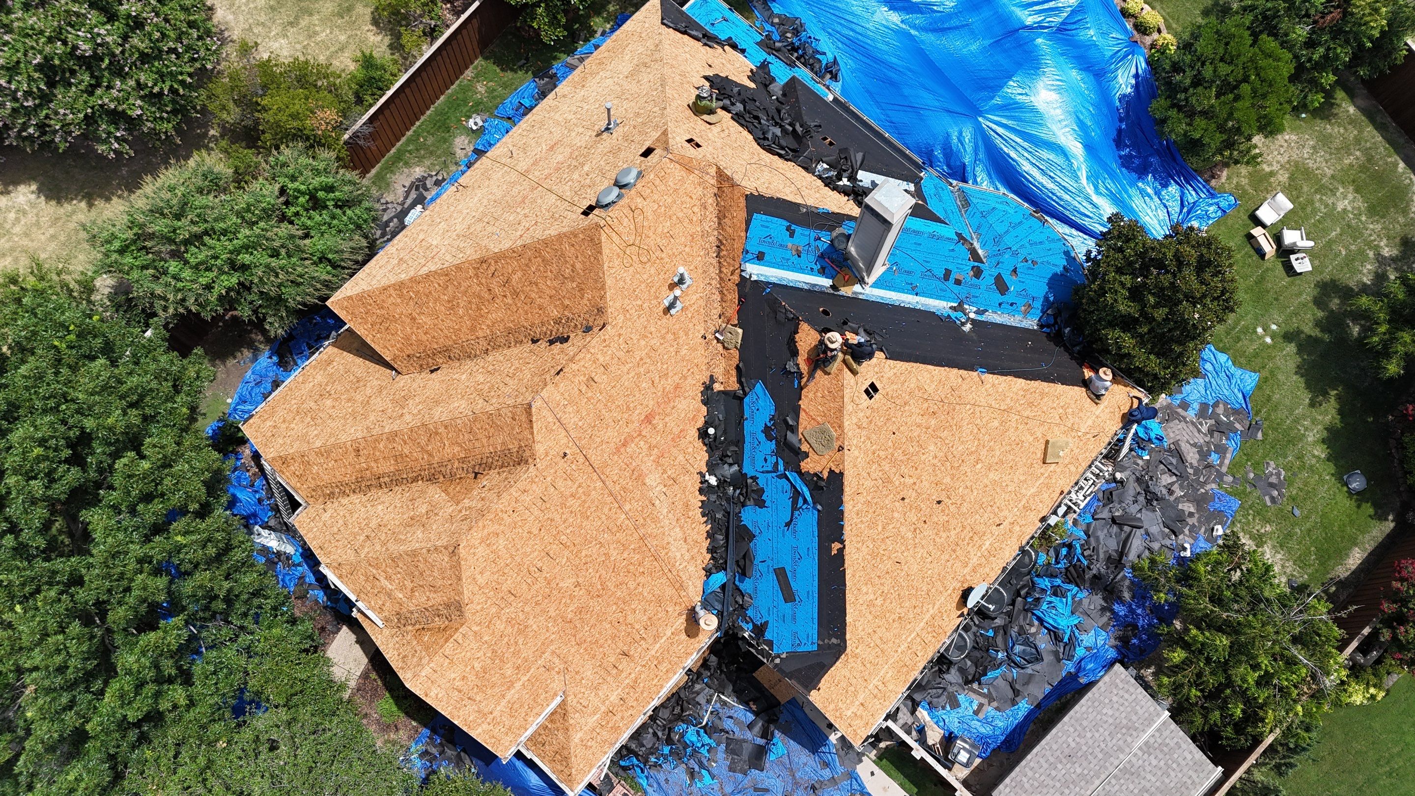 Residential Roof Repair using IKO Dynasty Class 3 Impact Resistant Shingles by Becker Roofing and Exteriors