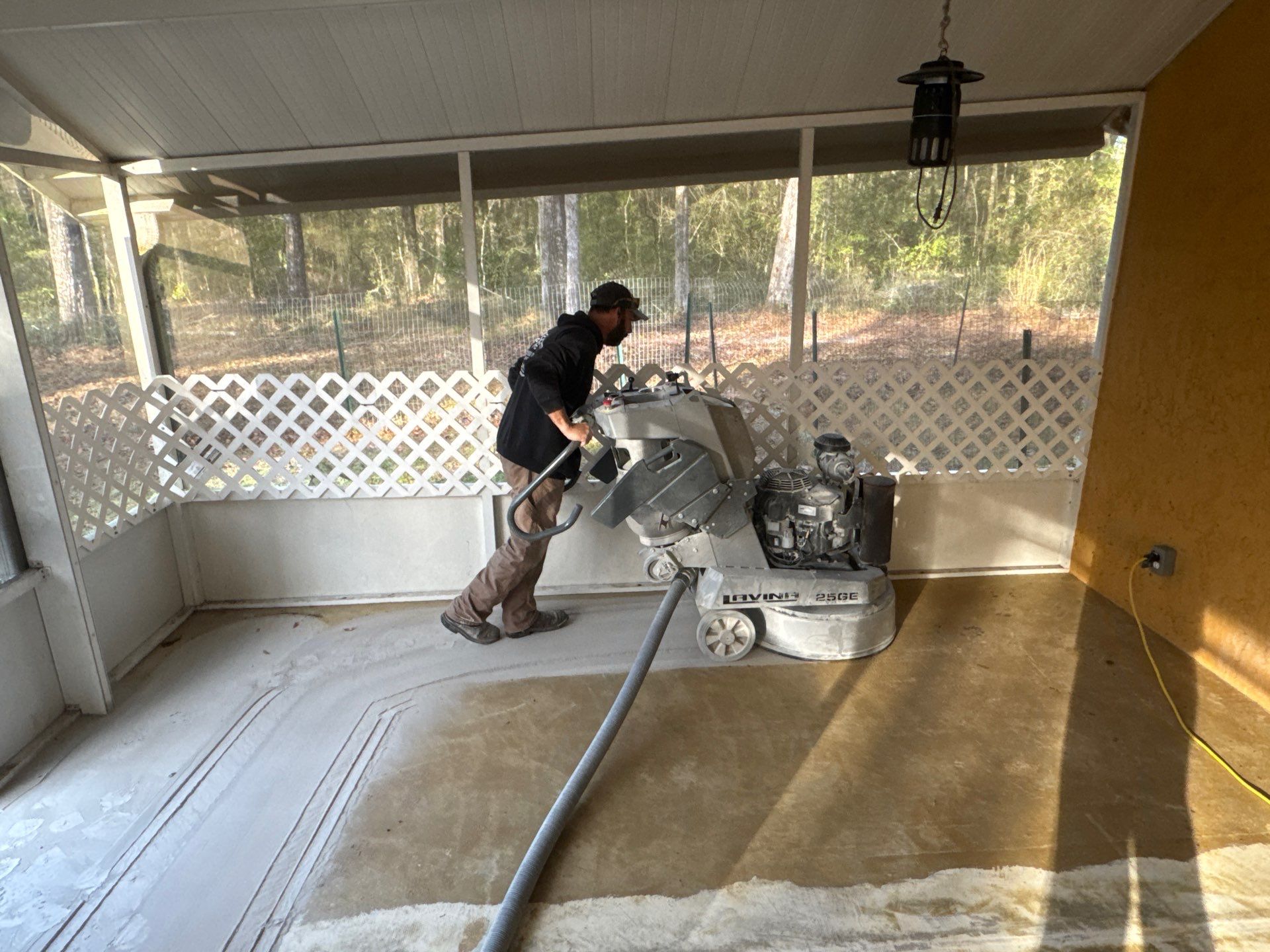 Patio in Tidal Wave by Cross Creek Concrete Coatings
