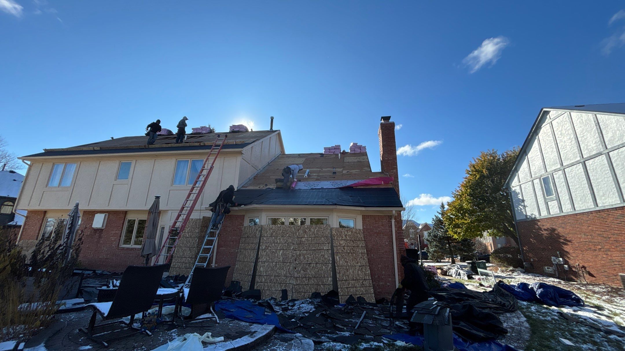 Roof Replacement using Owens Corning Williamsburg Grey by 180 Contractors