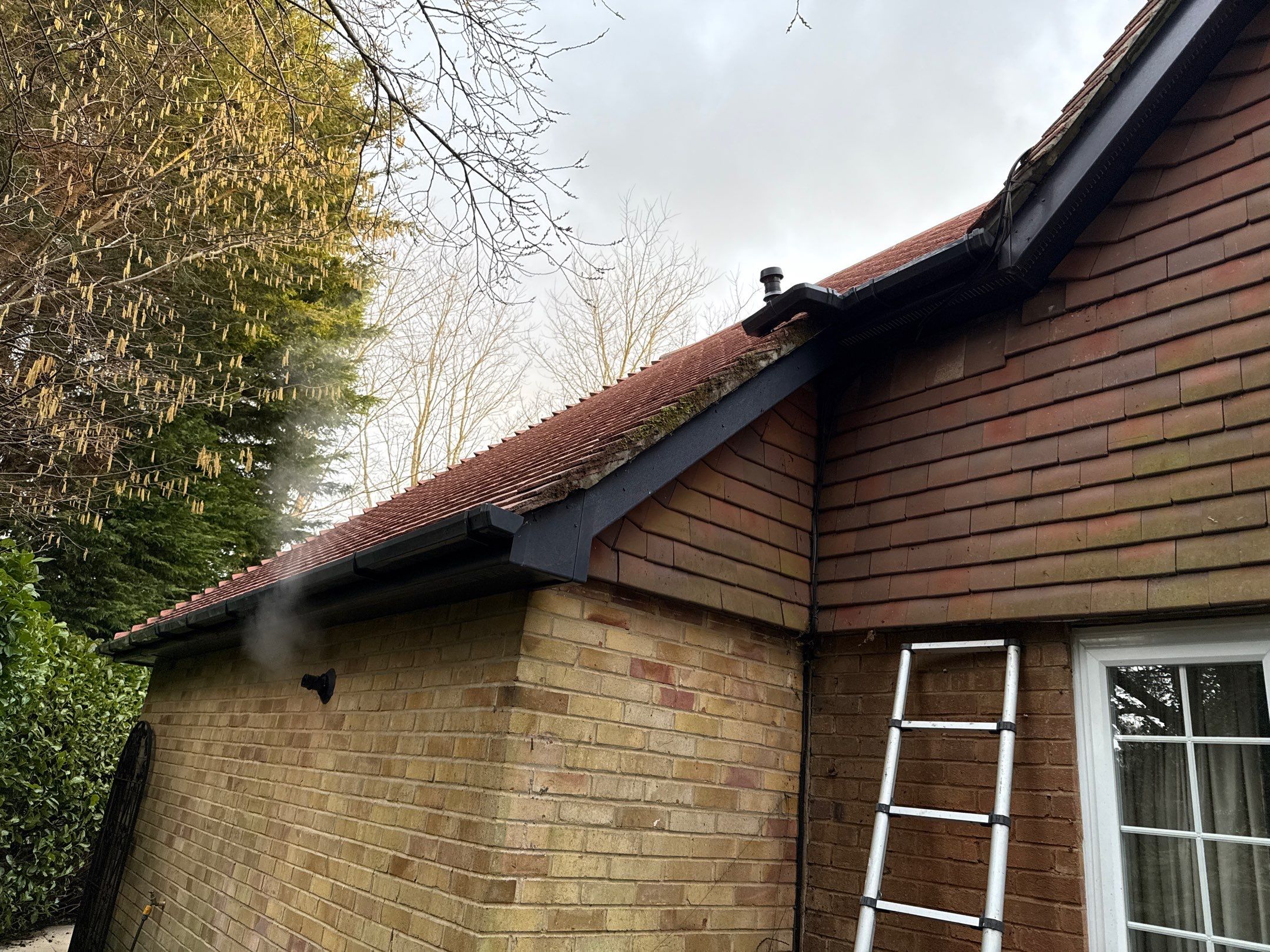 Roof Clean  - Moss Removal - Gutter Clean using Honda 15lpm Low Pressure Washing Machine by Ges Exterior Cleaning ltd