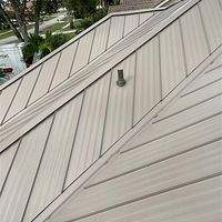 24ga 1.5" Mechanical Seam Buckskin  by Total Roofing System The Metal Roof Experts